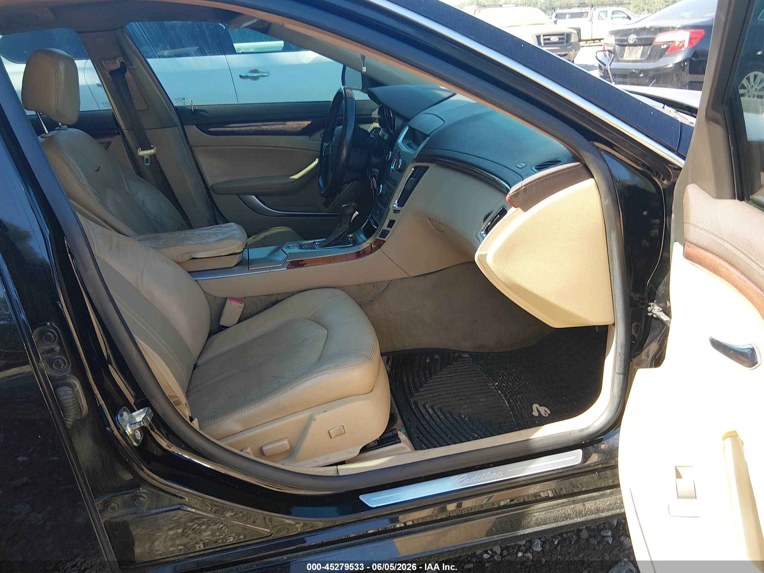 2009 Cadillac Cts Standard Black vin: 1G6DF577490143680