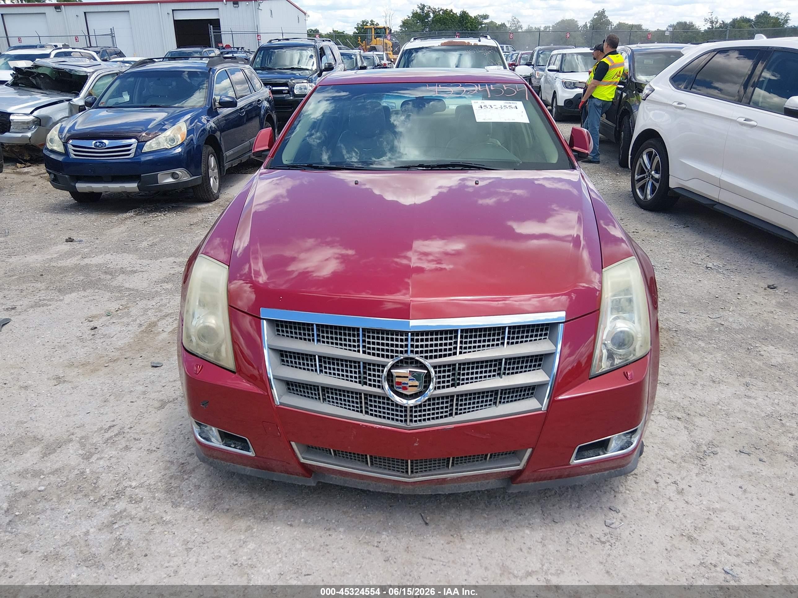 2009 Cadillac Cts Rwd W/1sa Red vin: 1G6DF577490170300