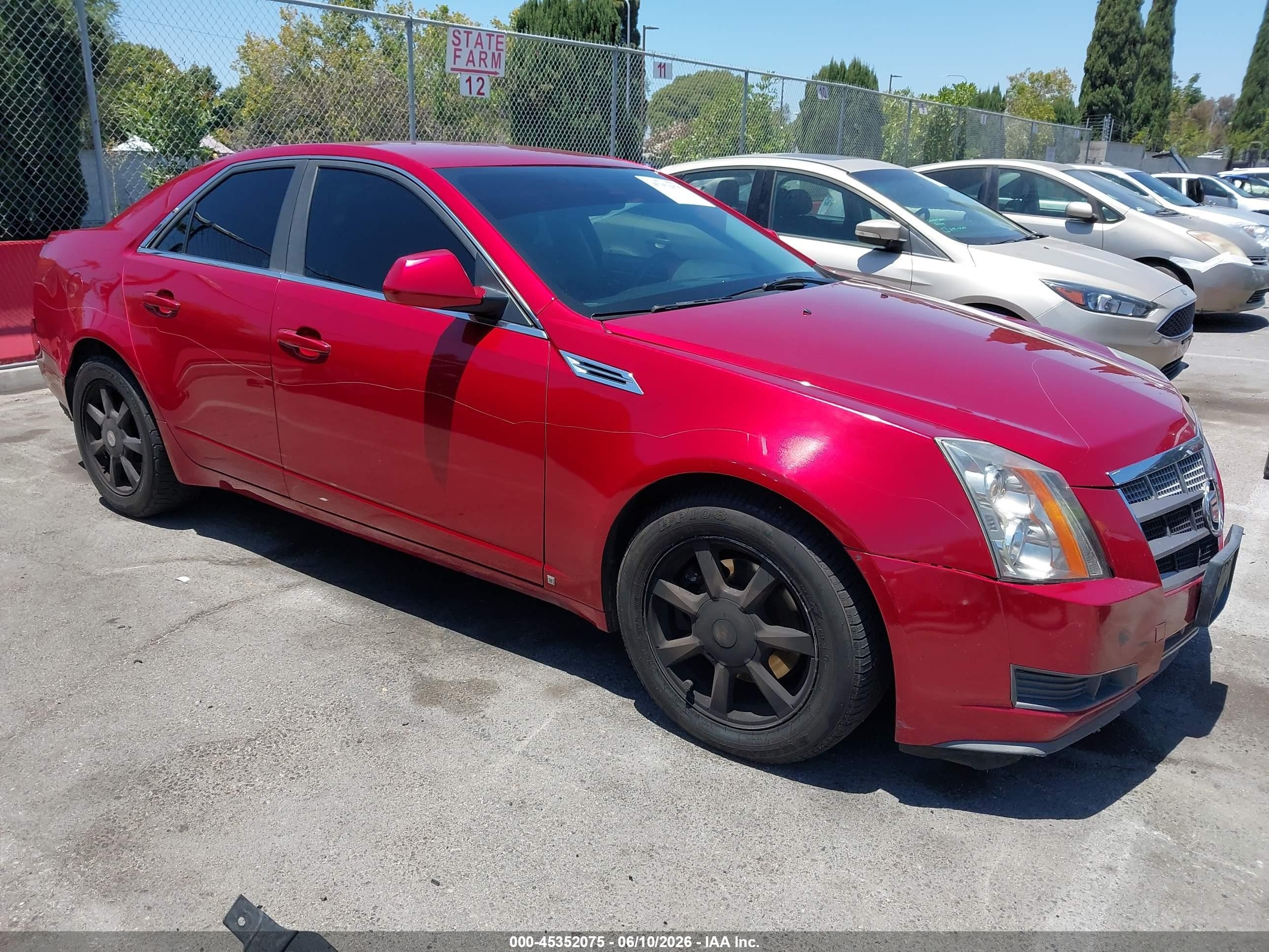 2009 Cadillac Cts Standard Red vin: 1G6DF577490170507