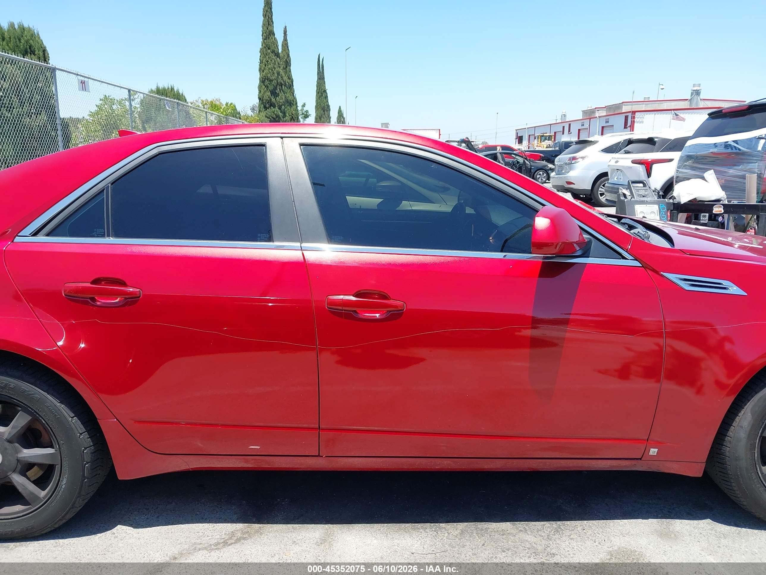 2009 Cadillac Cts Standard Красный vin: 1G6DF577490170507