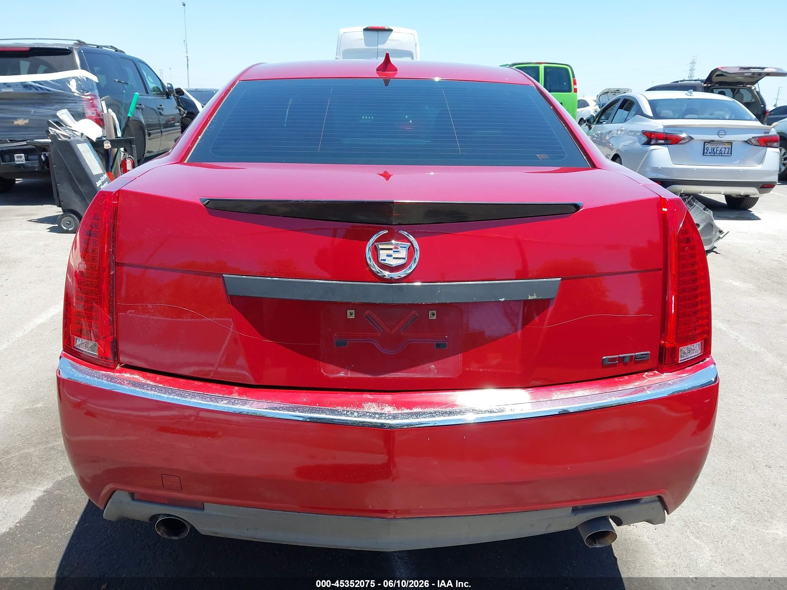 2009 Cadillac Cts Standard Красный vin: 1G6DF577490170507