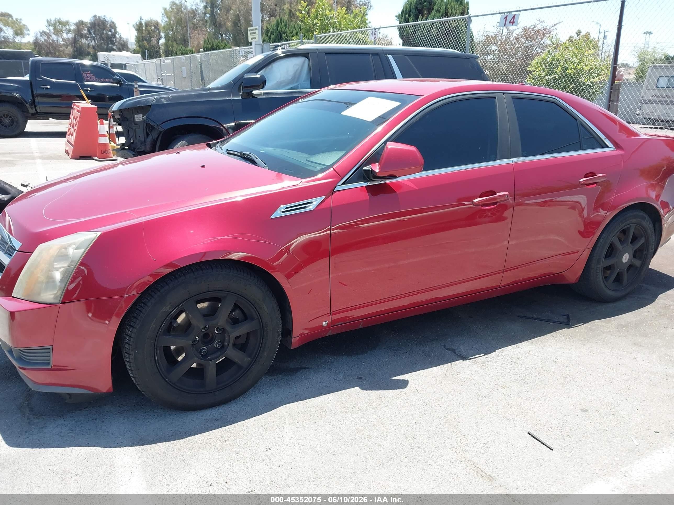 2009 Cadillac Cts Standard Красный vin: 1G6DF577490170507