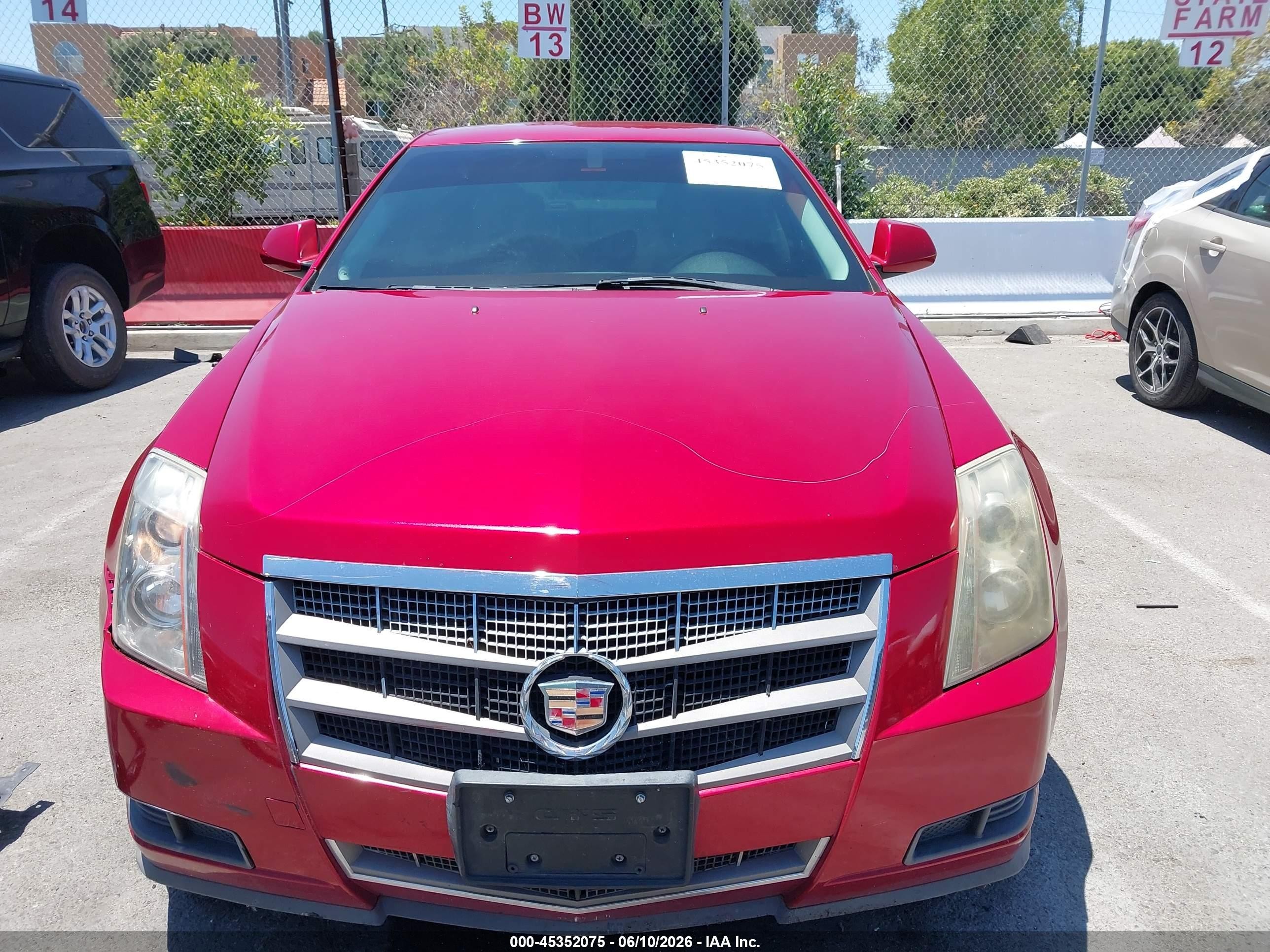 2009 Cadillac Cts Standard Красный vin: 1G6DF577490170507