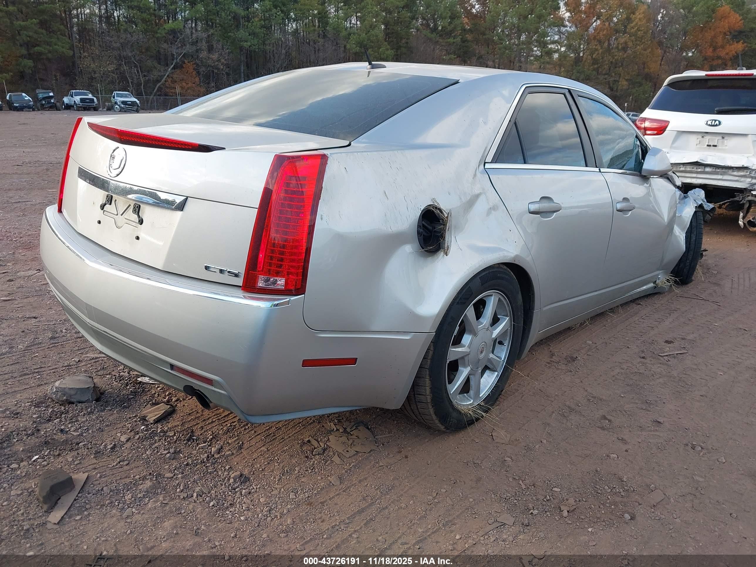 2008 Cadillac Cts Standard Silver vin: 1G6DF577580137711