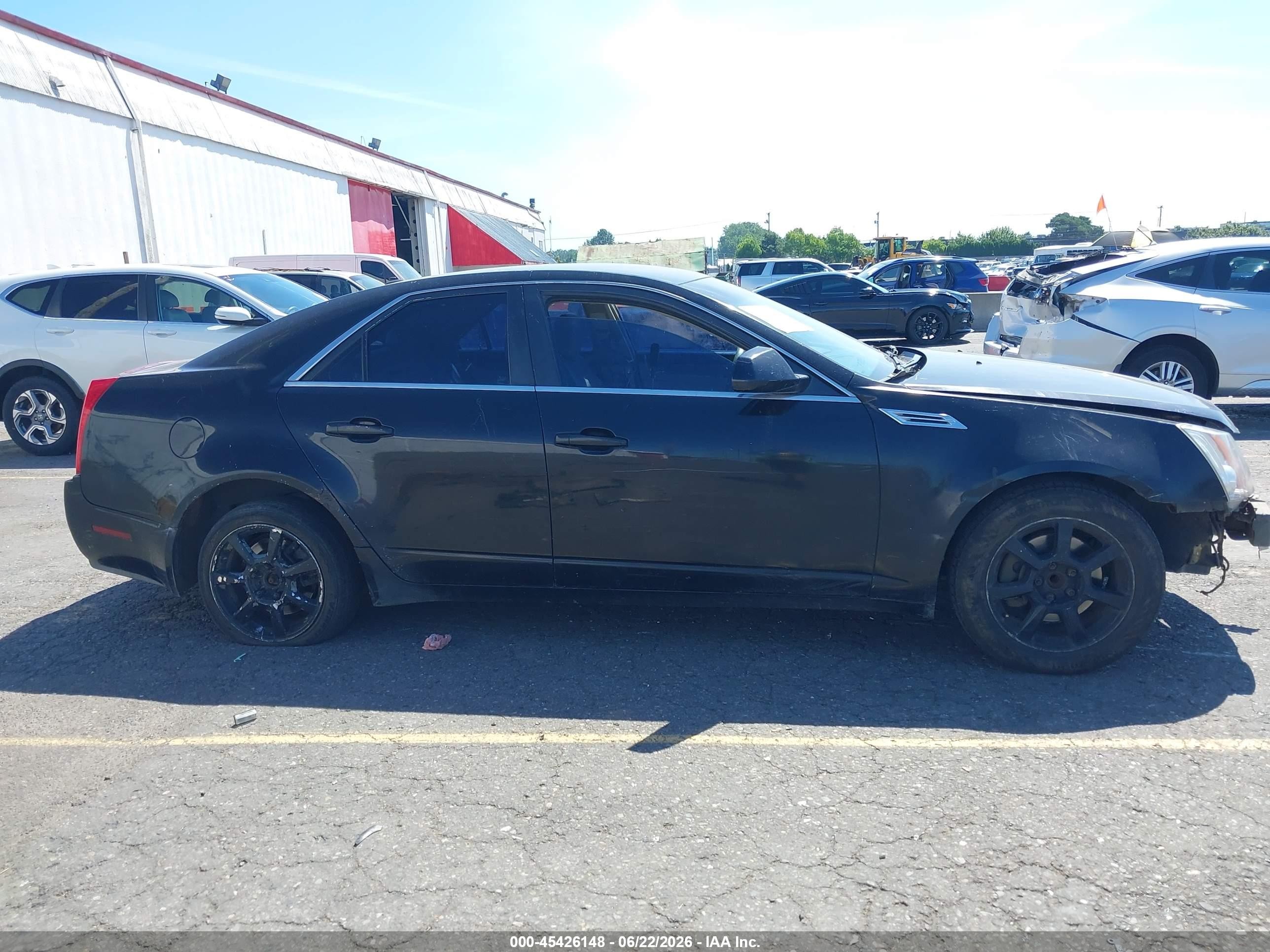2008 Cadillac Cts Rwd W/1sa Black vin: 1G6DF577580191803