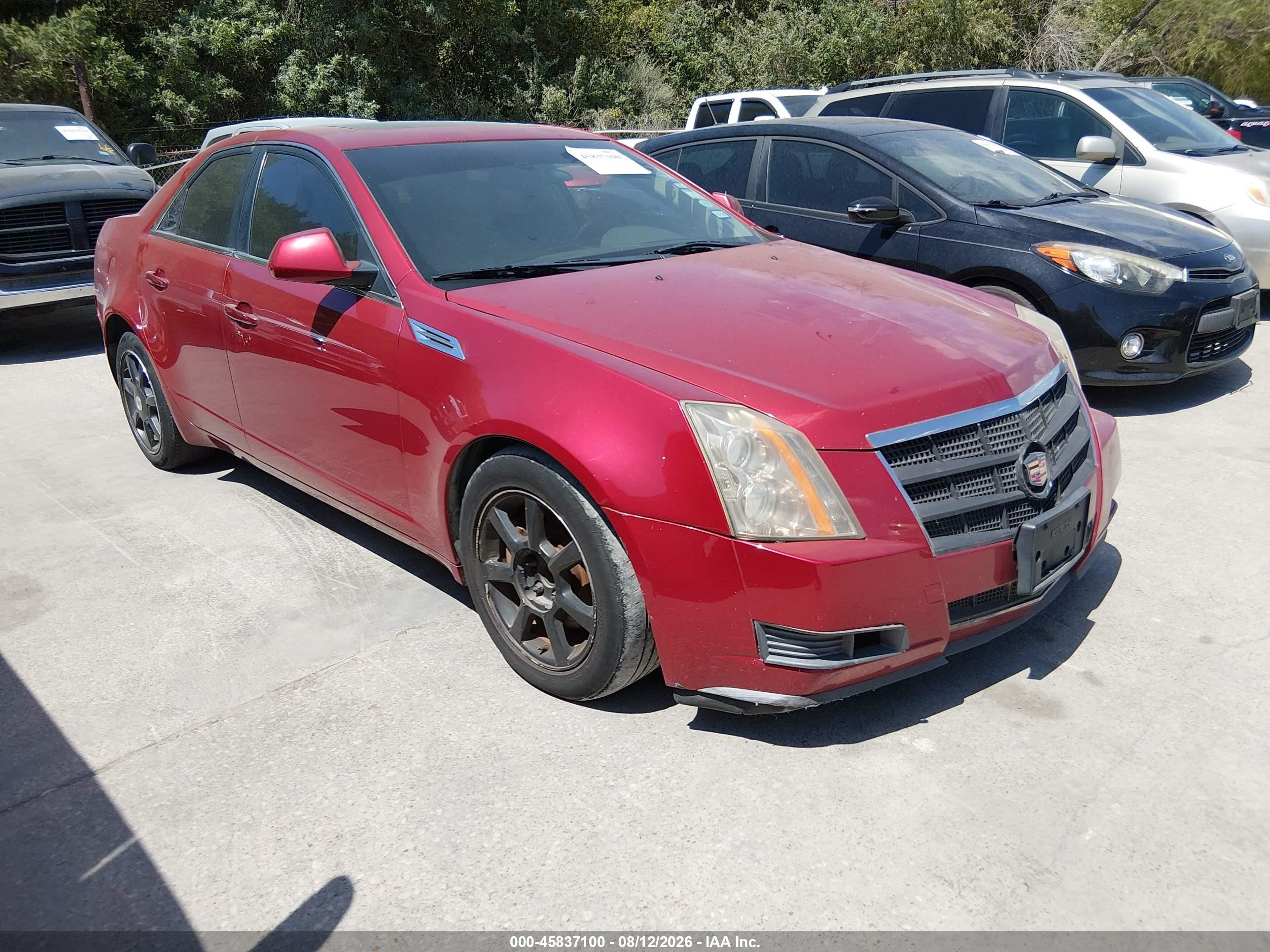 2009 Cadillac Cts Rwd W/1sa Бордовый vin: 1G6DF577590100899