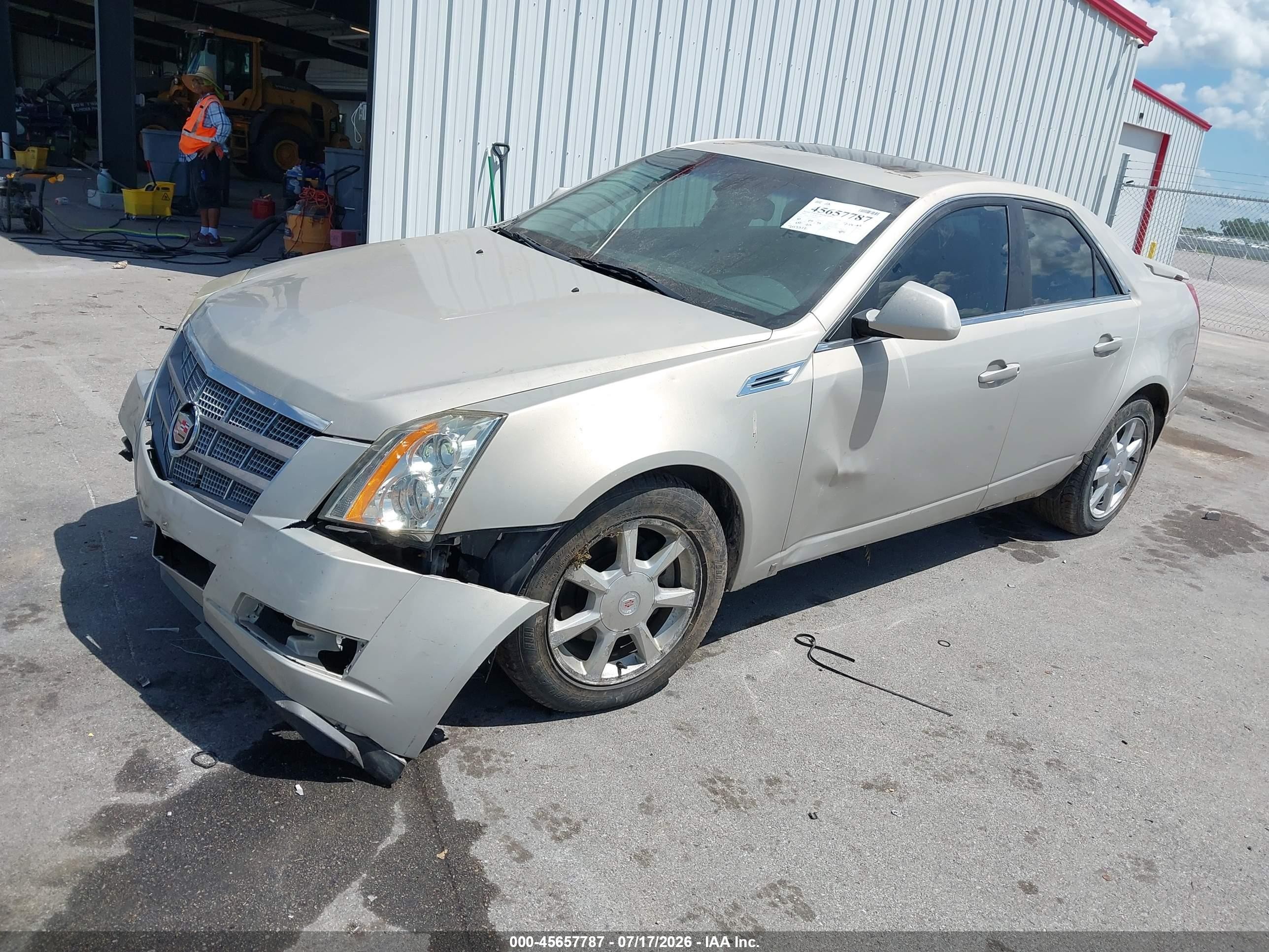 2009 Cadillac Cts Rwd W/1sa Brown vin: 1G6DF577590105715