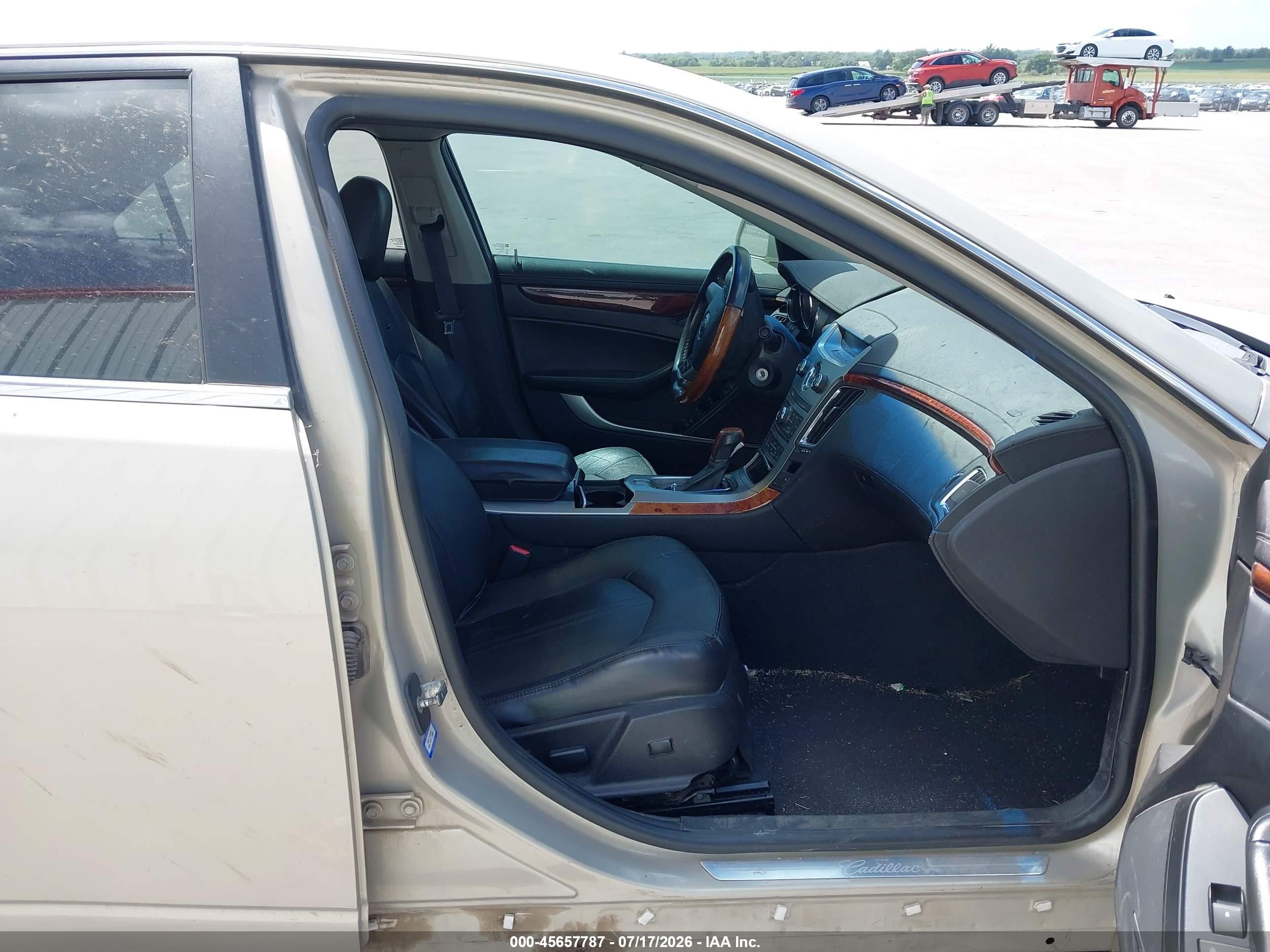 2009 Cadillac Cts Rwd W/1sa Brown vin: 1G6DF577590105715