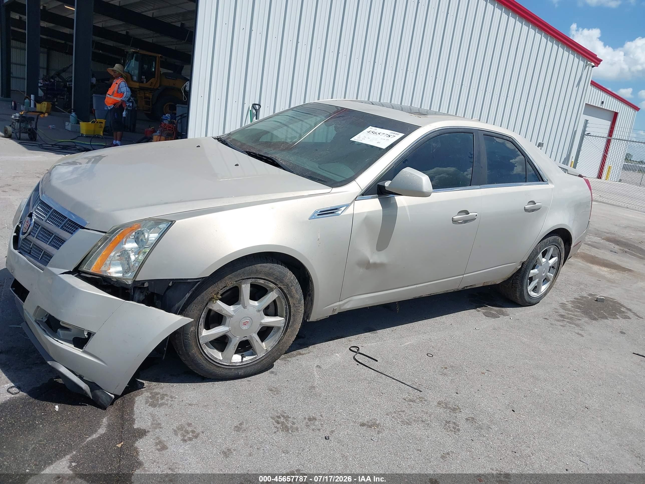 2009 Cadillac Cts Rwd W/1sa Brown vin: 1G6DF577590105715