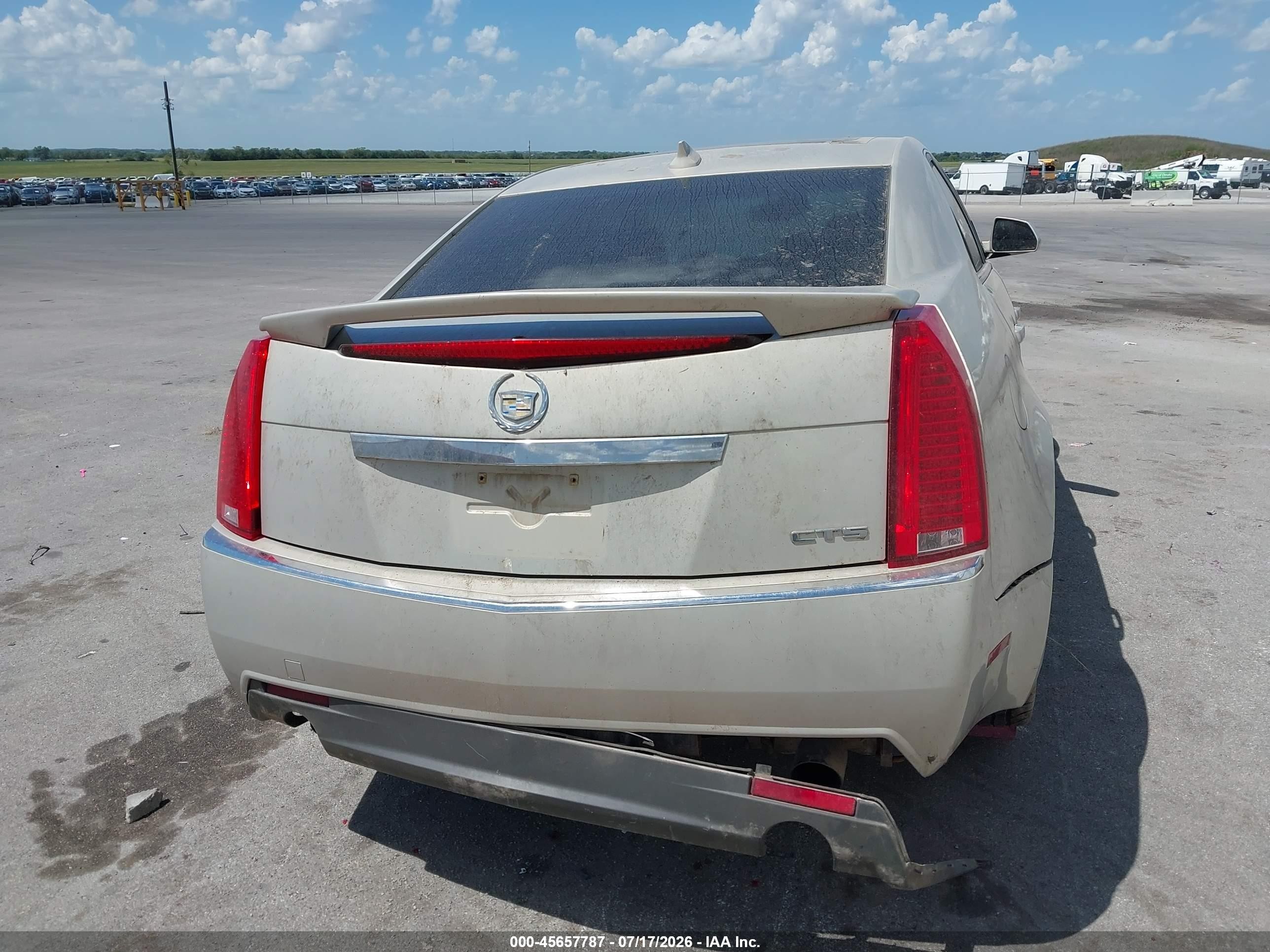 2009 Cadillac Cts Rwd W/1sa Brown vin: 1G6DF577590105715