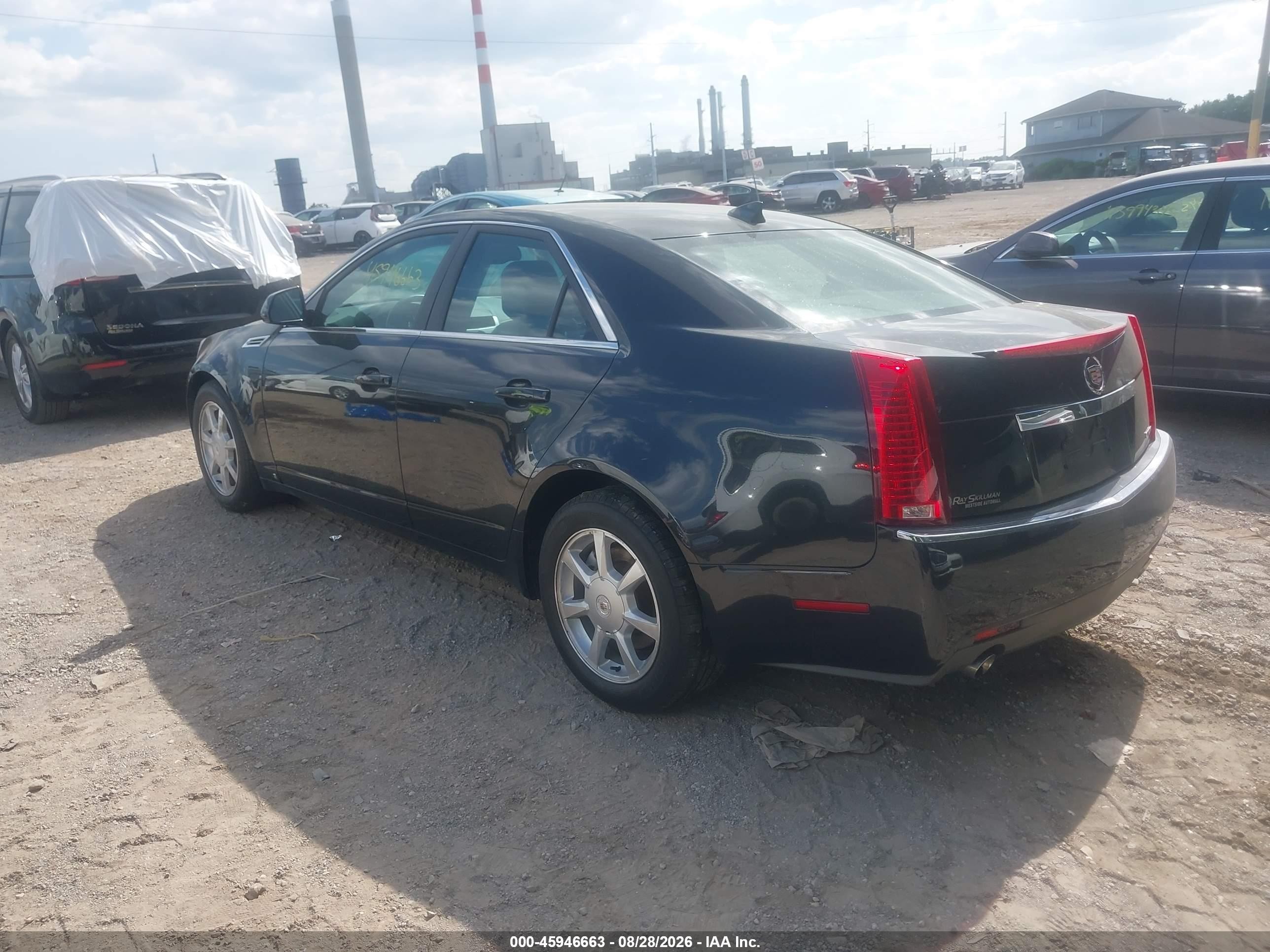 2009 Cadillac Cts Rwd W/1sa Black vin: 1G6DF577590140867