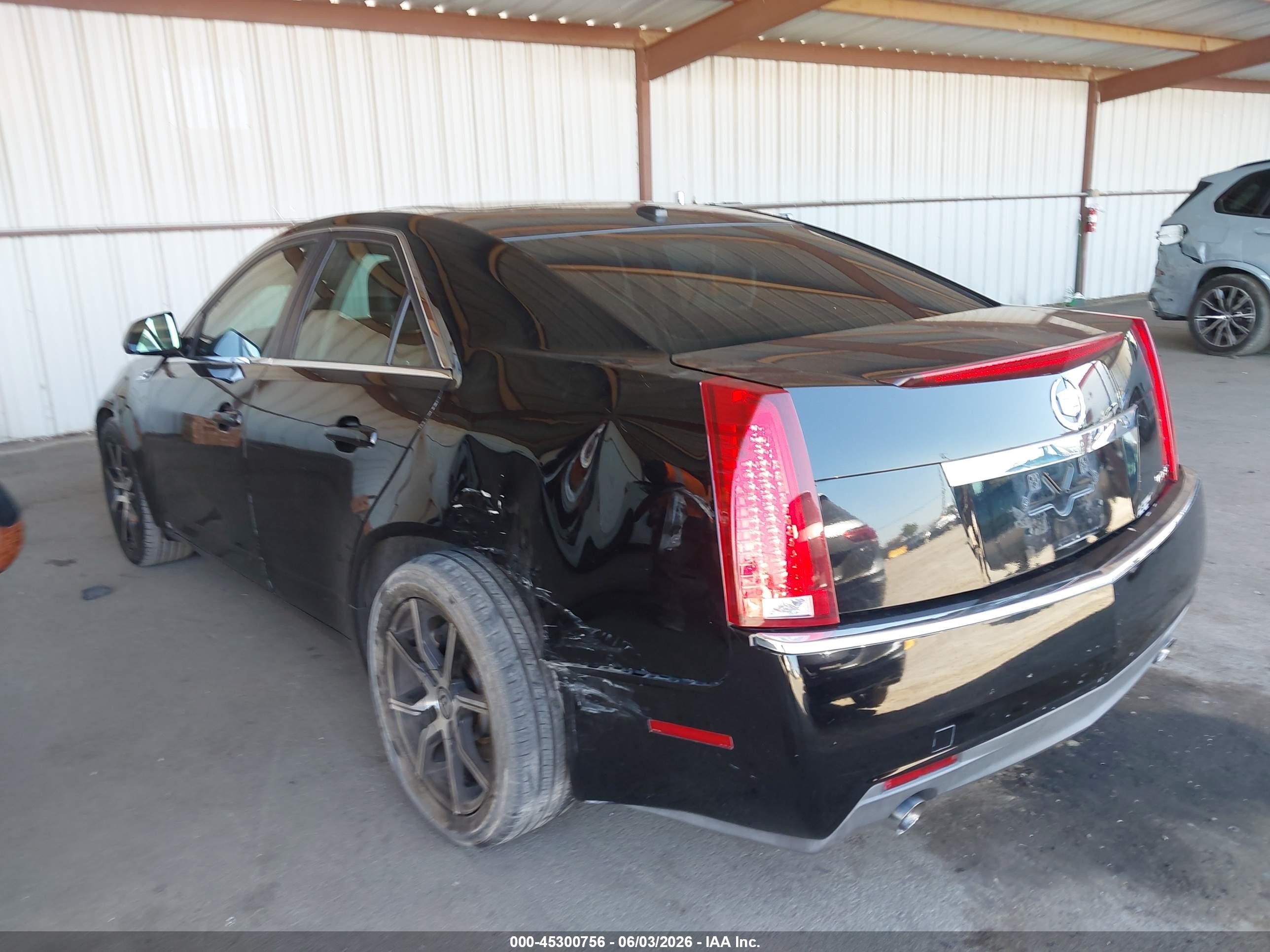 2008 Cadillac Cts Standard Black vin: 1G6DF577680144280
