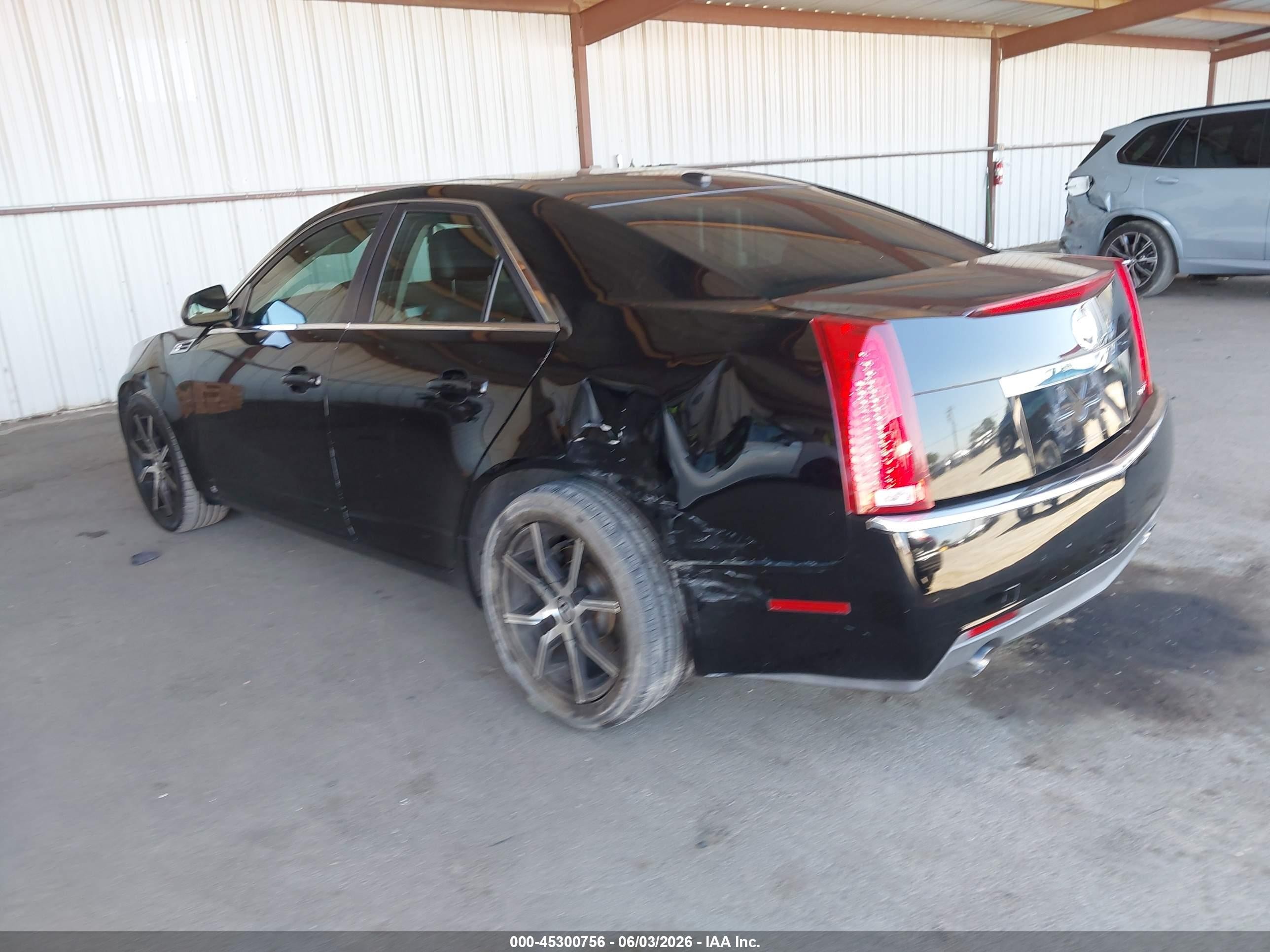 2008 Cadillac Cts Standard Black vin: 1G6DF577680144280