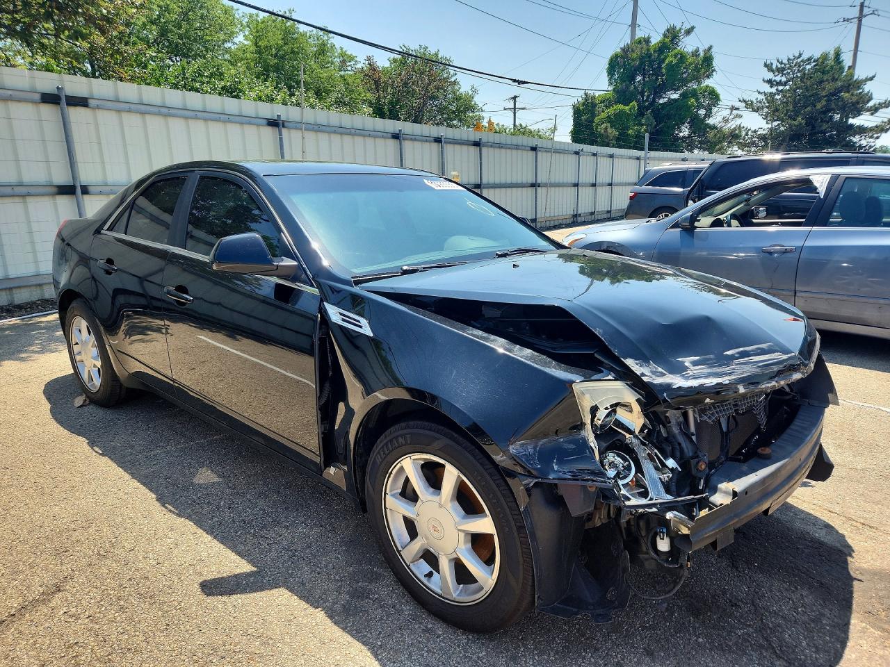 2008 Cadillac Cts Black vin: 1G6DF577680207197