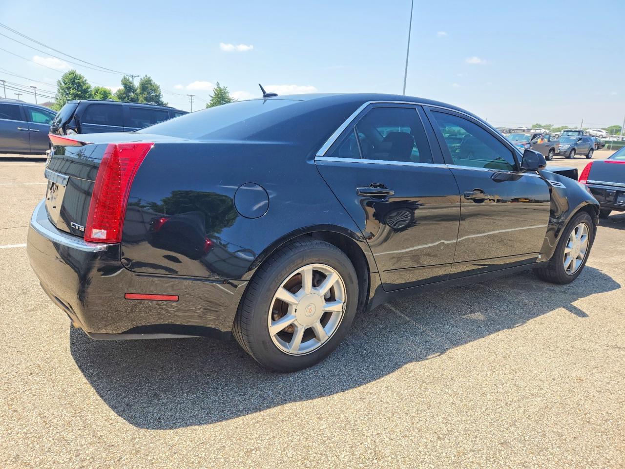 2008 Cadillac Cts Black vin: 1G6DF577680207197