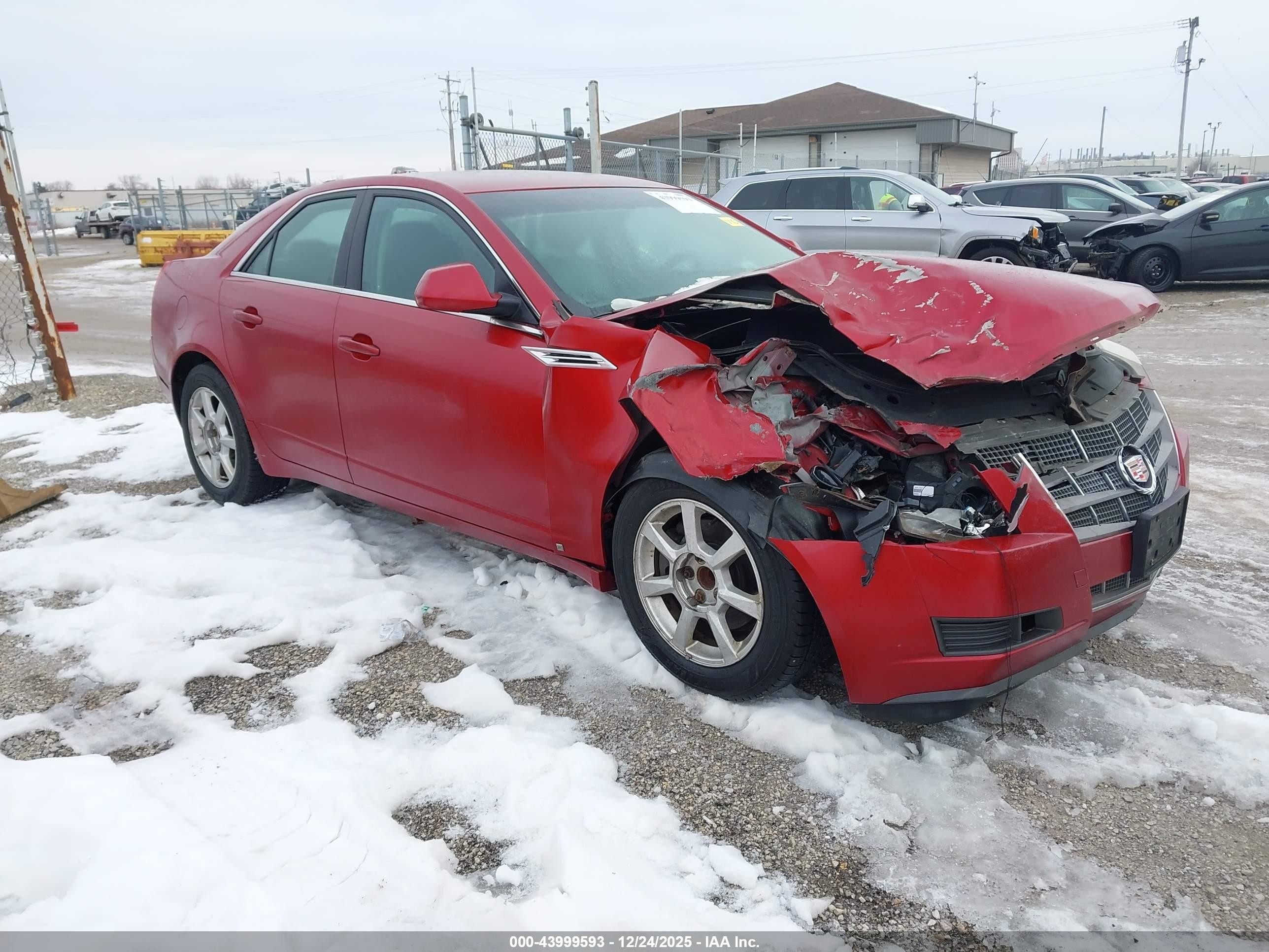 2009 Cadillac Cts Standard Red vin: 1G6DF577690130753