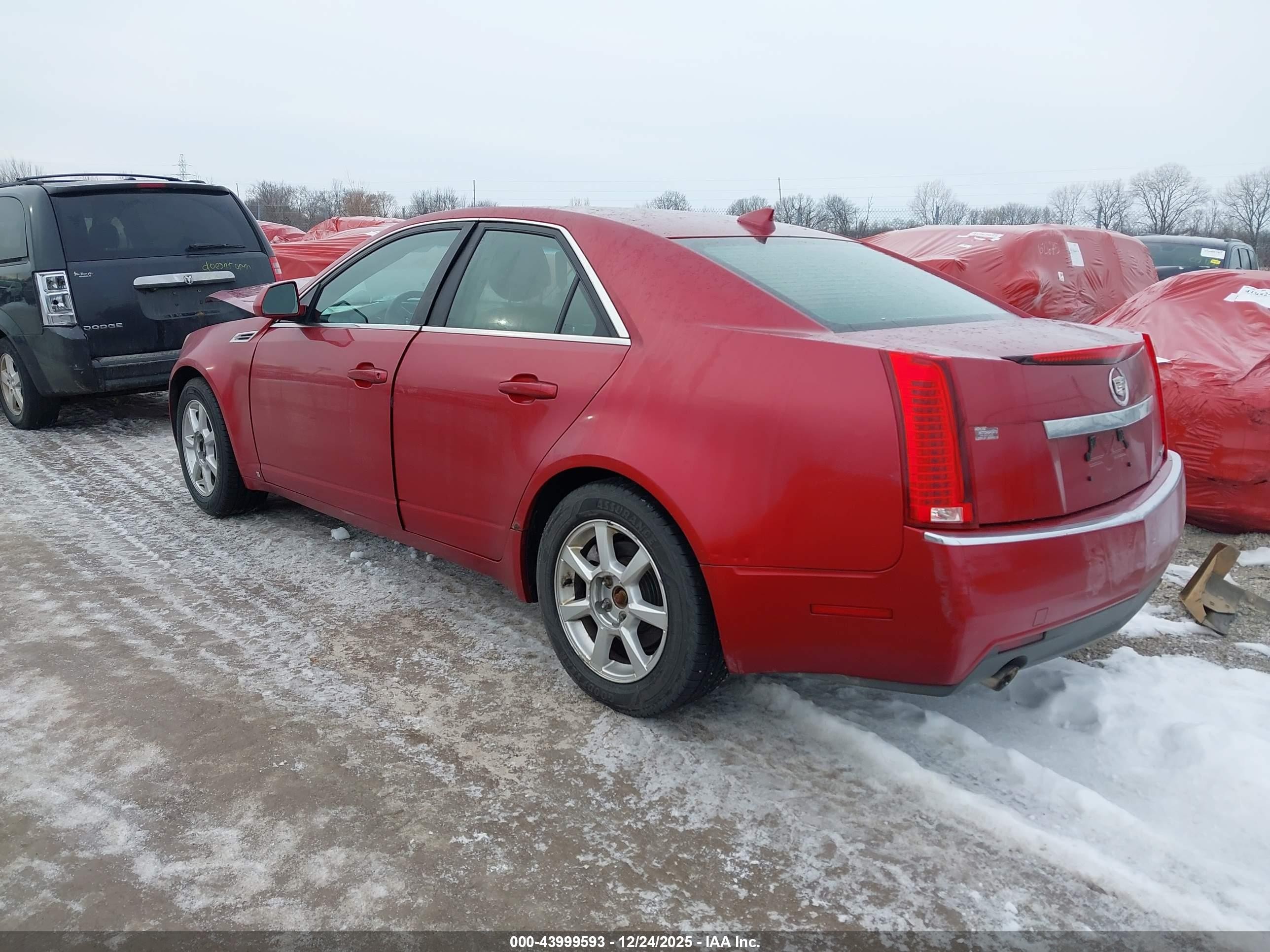 2009 Cadillac Cts Standard Red vin: 1G6DF577690130753