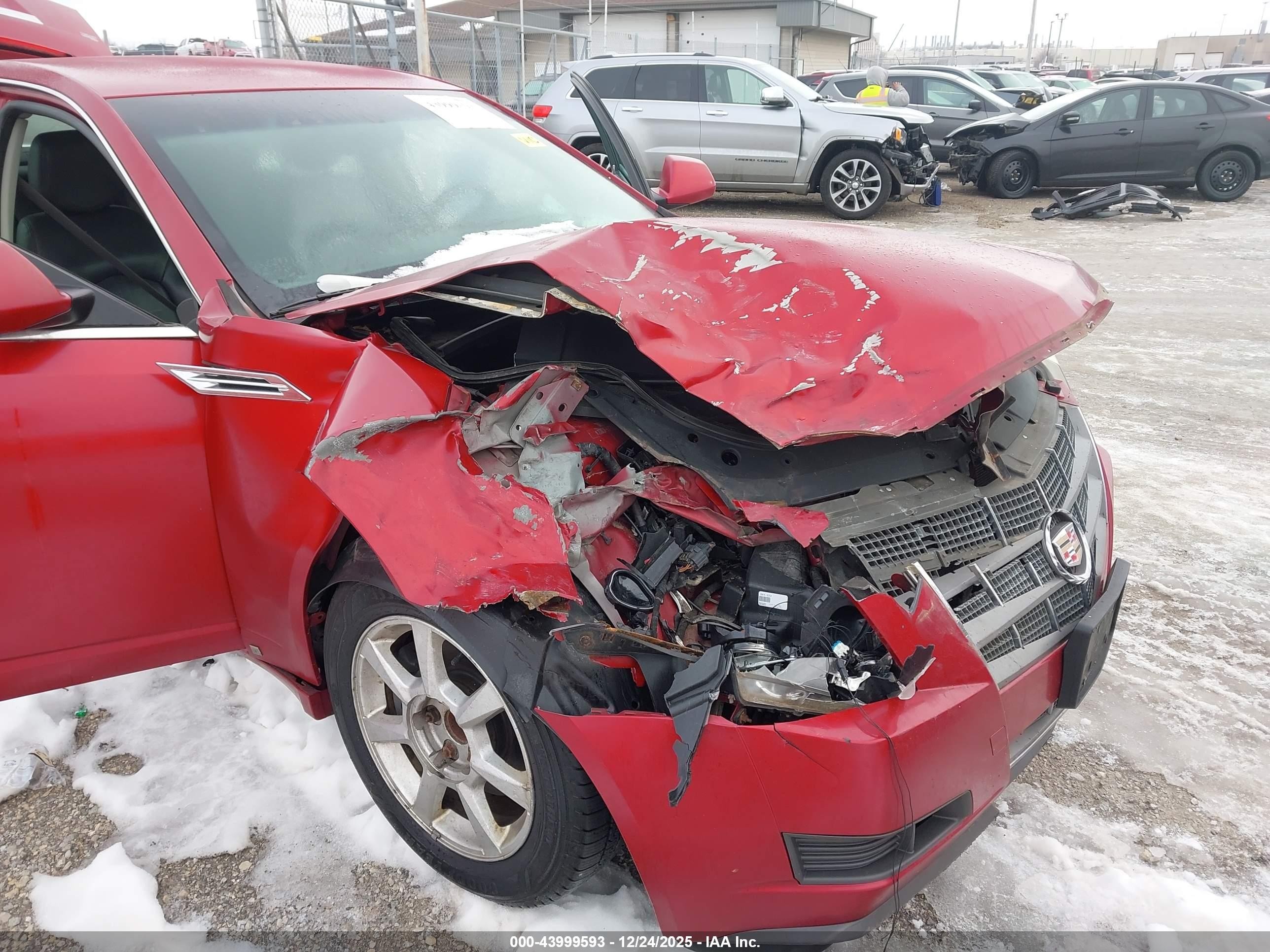 2009 Cadillac Cts Standard Red vin: 1G6DF577690130753