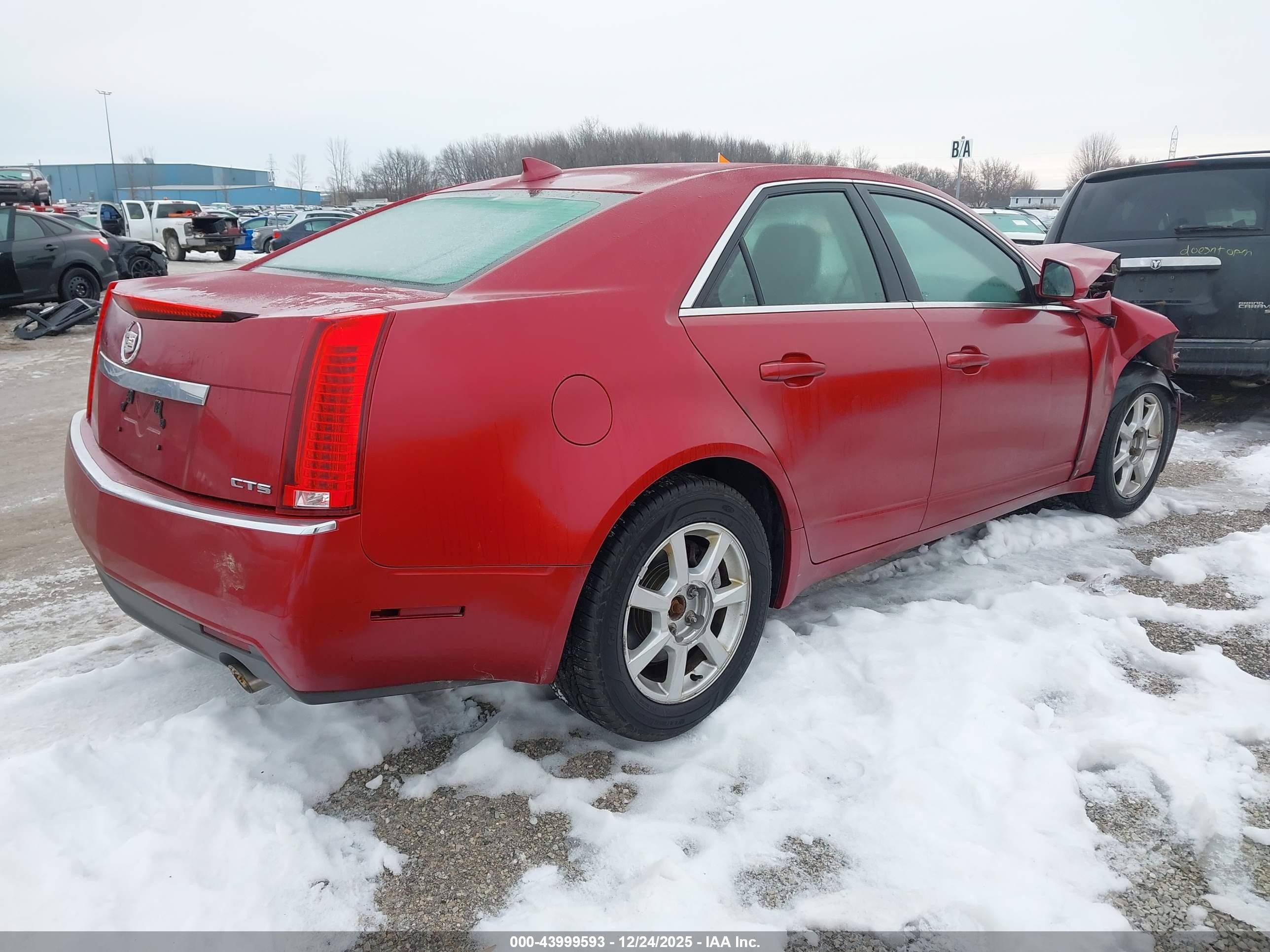 2009 Cadillac Cts Standard Red vin: 1G6DF577690130753