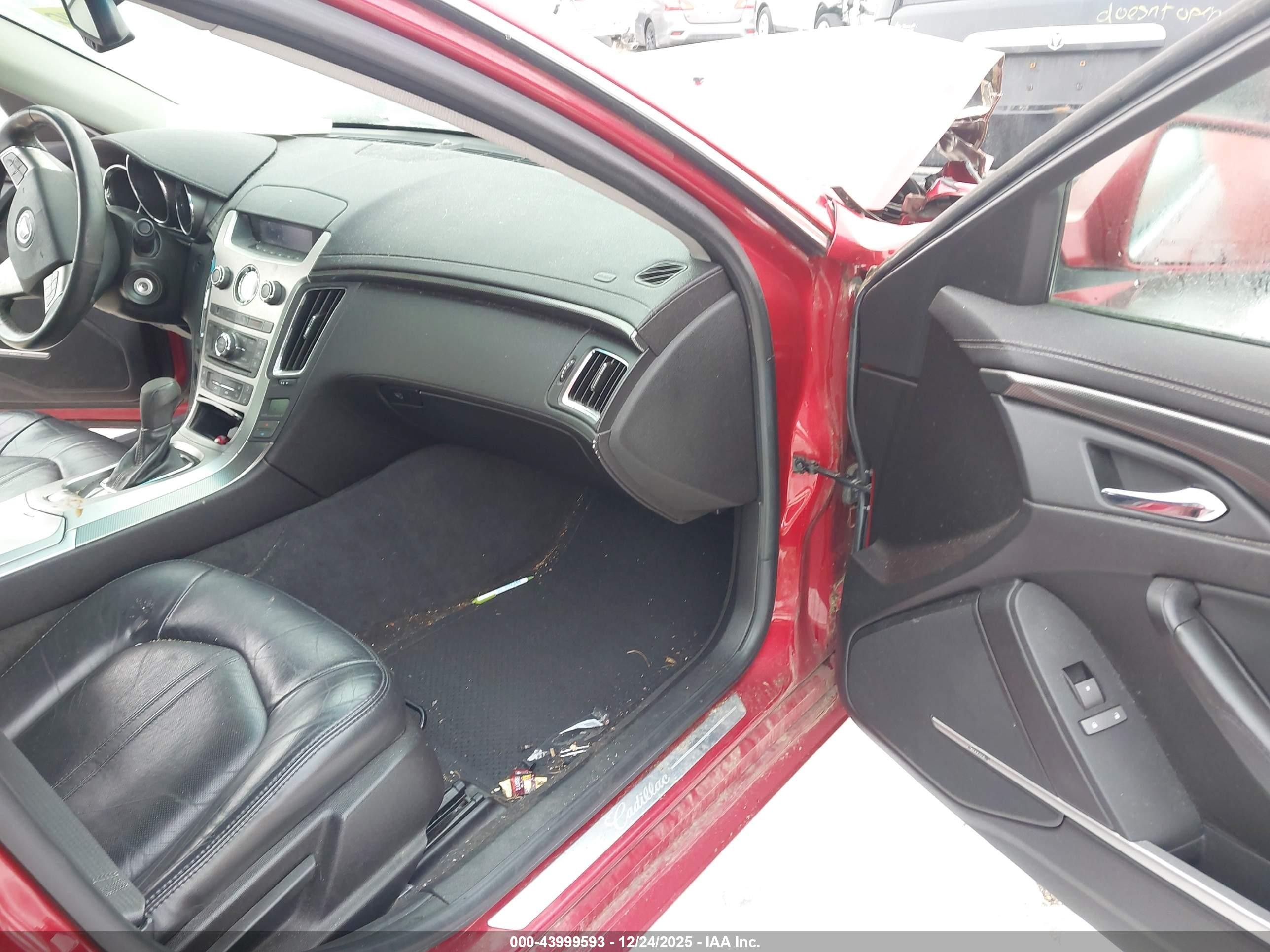 2009 Cadillac Cts Standard Red vin: 1G6DF577690130753