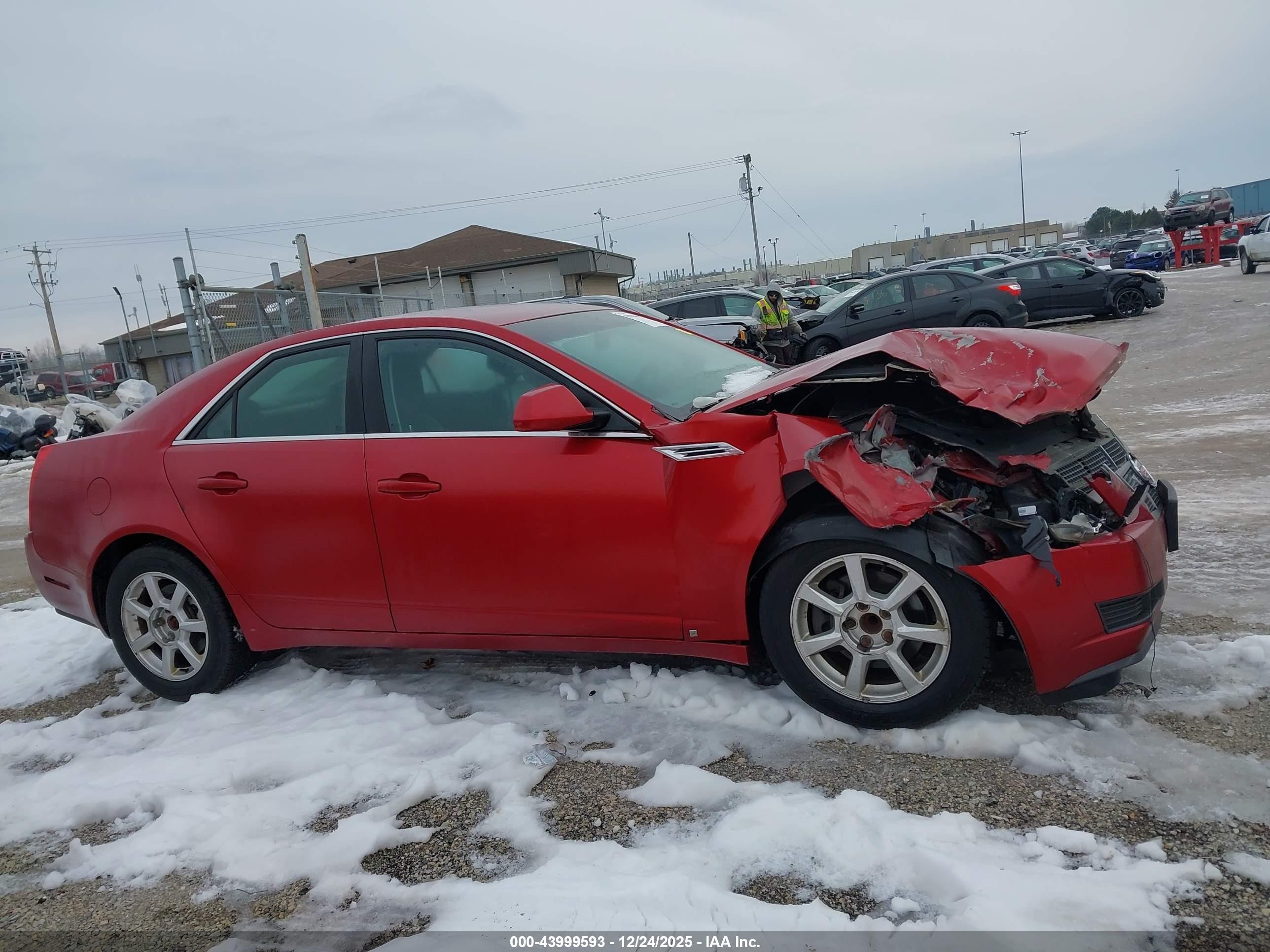 2009 Cadillac Cts Standard Red vin: 1G6DF577690130753