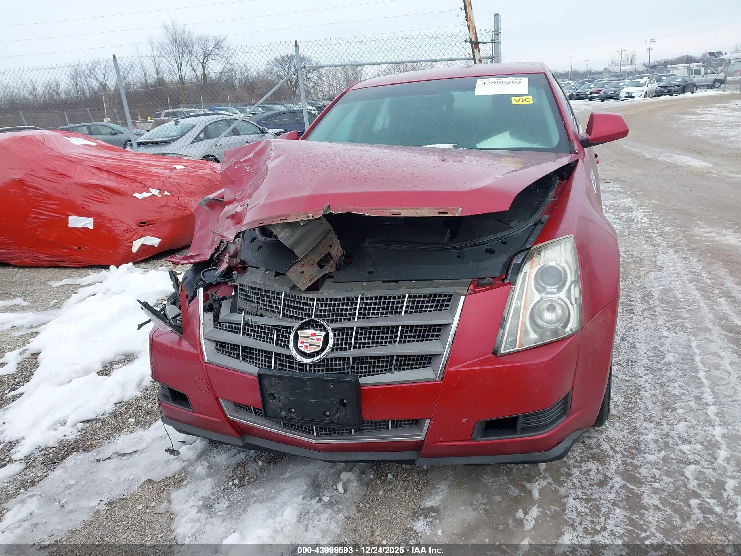 2009 Cadillac Cts Standard Red vin: 1G6DF577690130753