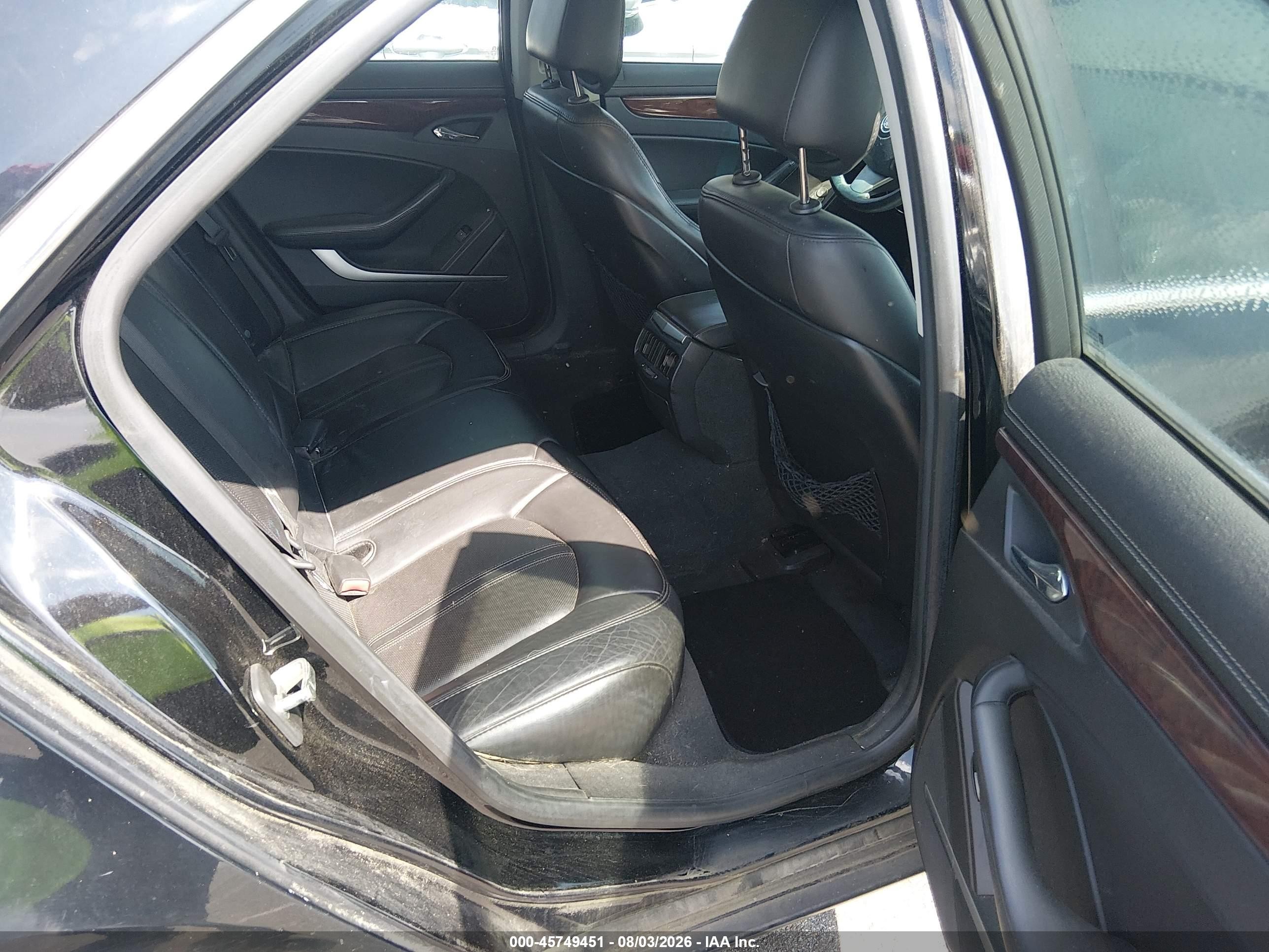 2009 Cadillac Cts Rwd W/1sa Black vin: 1G6DF577690147231
