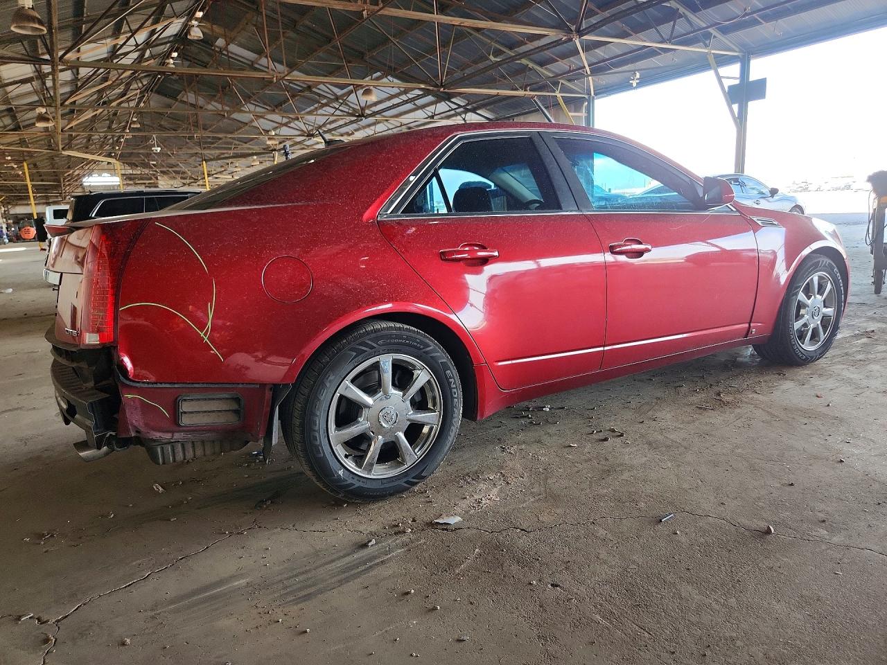 2008 Cadillac Cts Red vin: 1G6DF577780202297