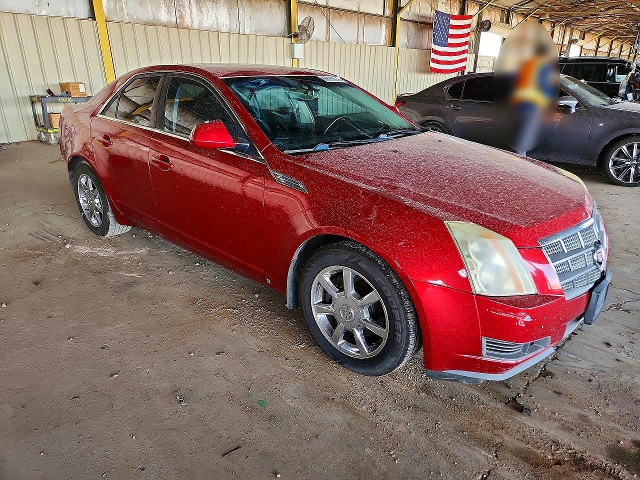 2008 Cadillac Cts Red vin: 1G6DF577780202297