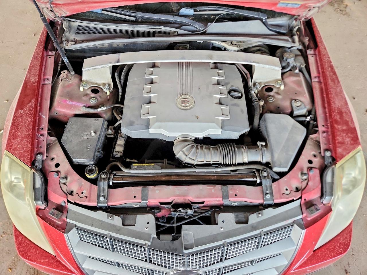 2008 Cadillac Cts Red vin: 1G6DF577780202297