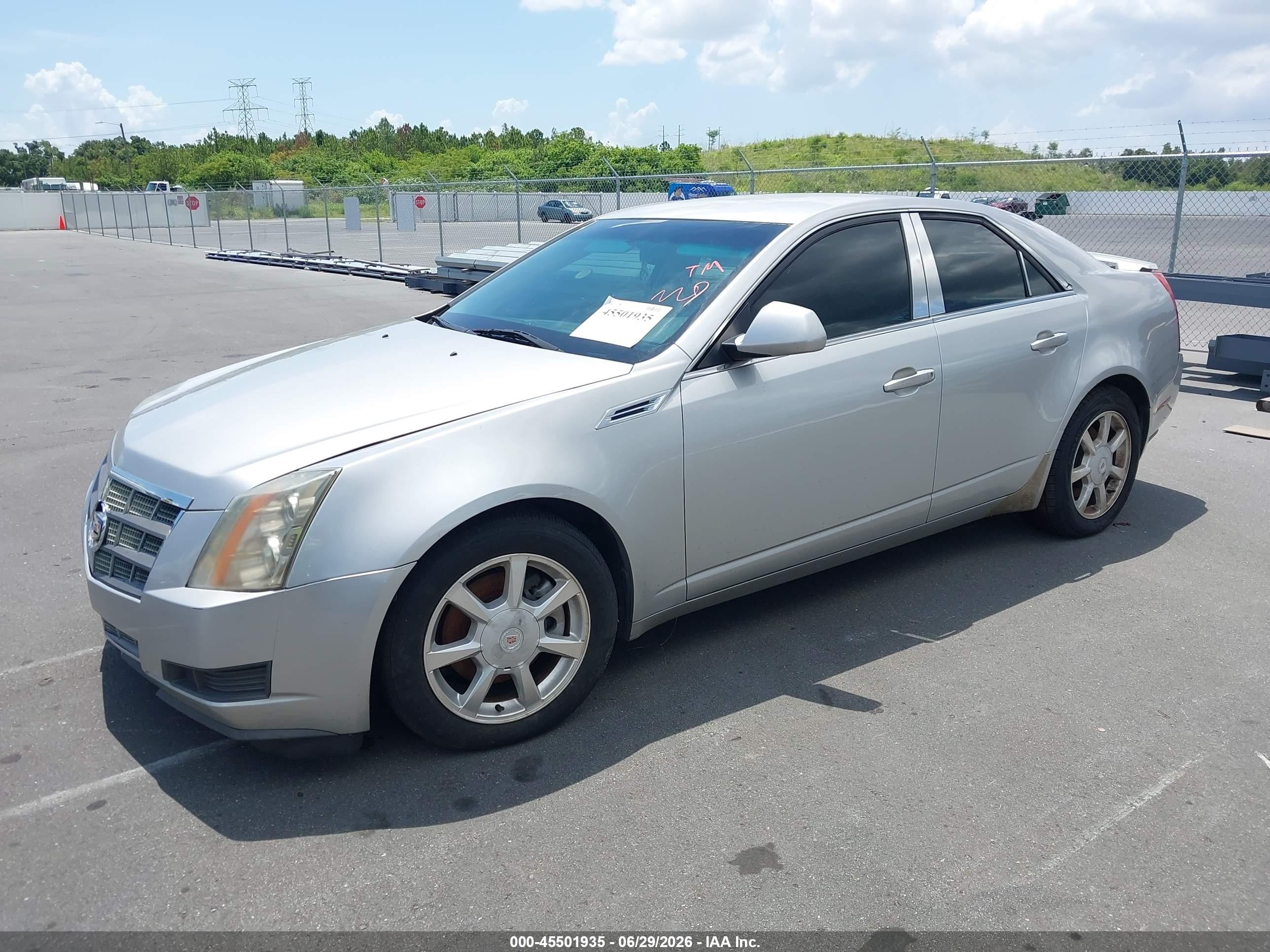 2008 Cadillac Cts Standard Silver vin: 1G6DF577880141722
