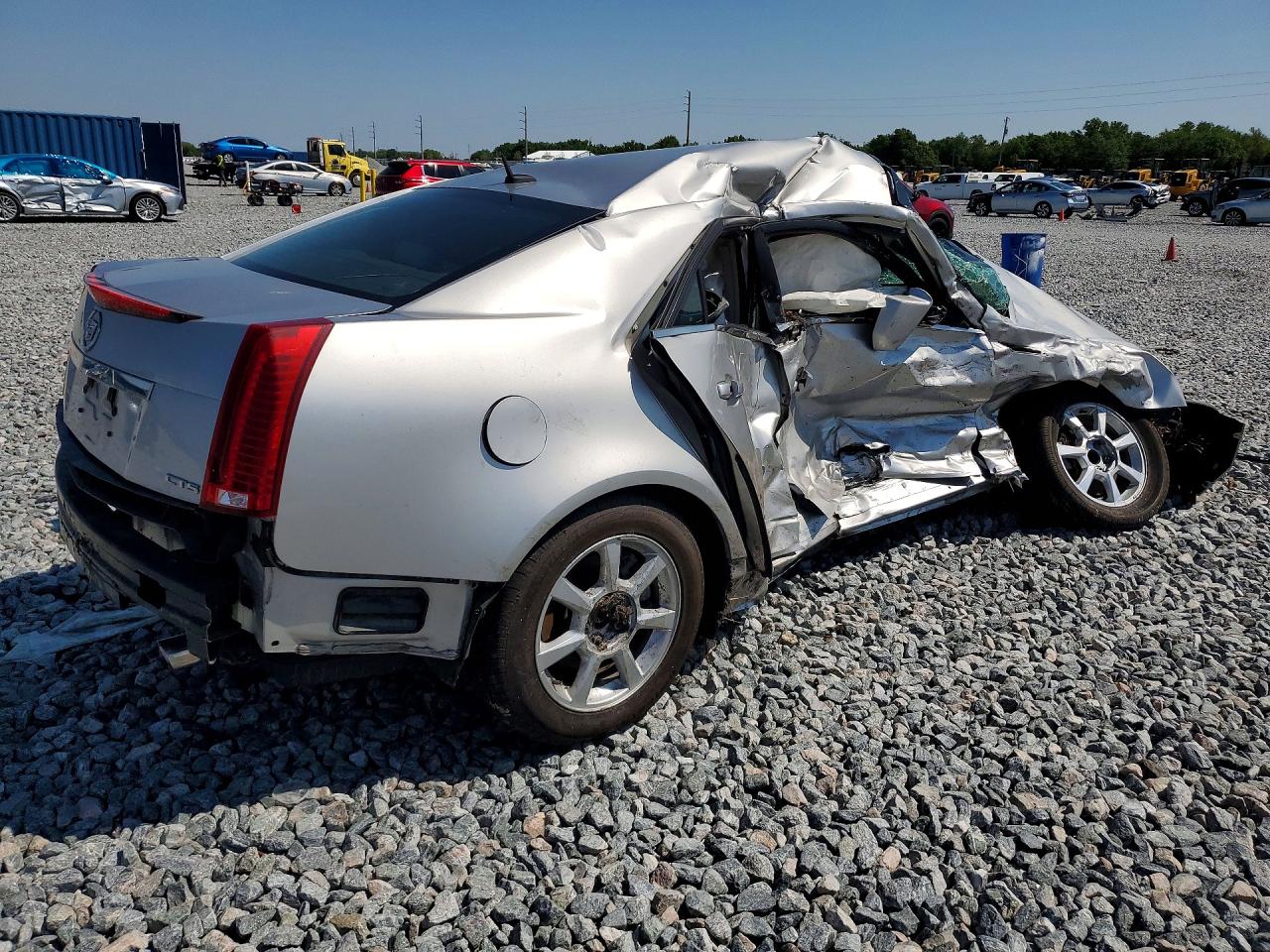 2008 Cadillac Cts Silver vin: 1G6DF577880151280