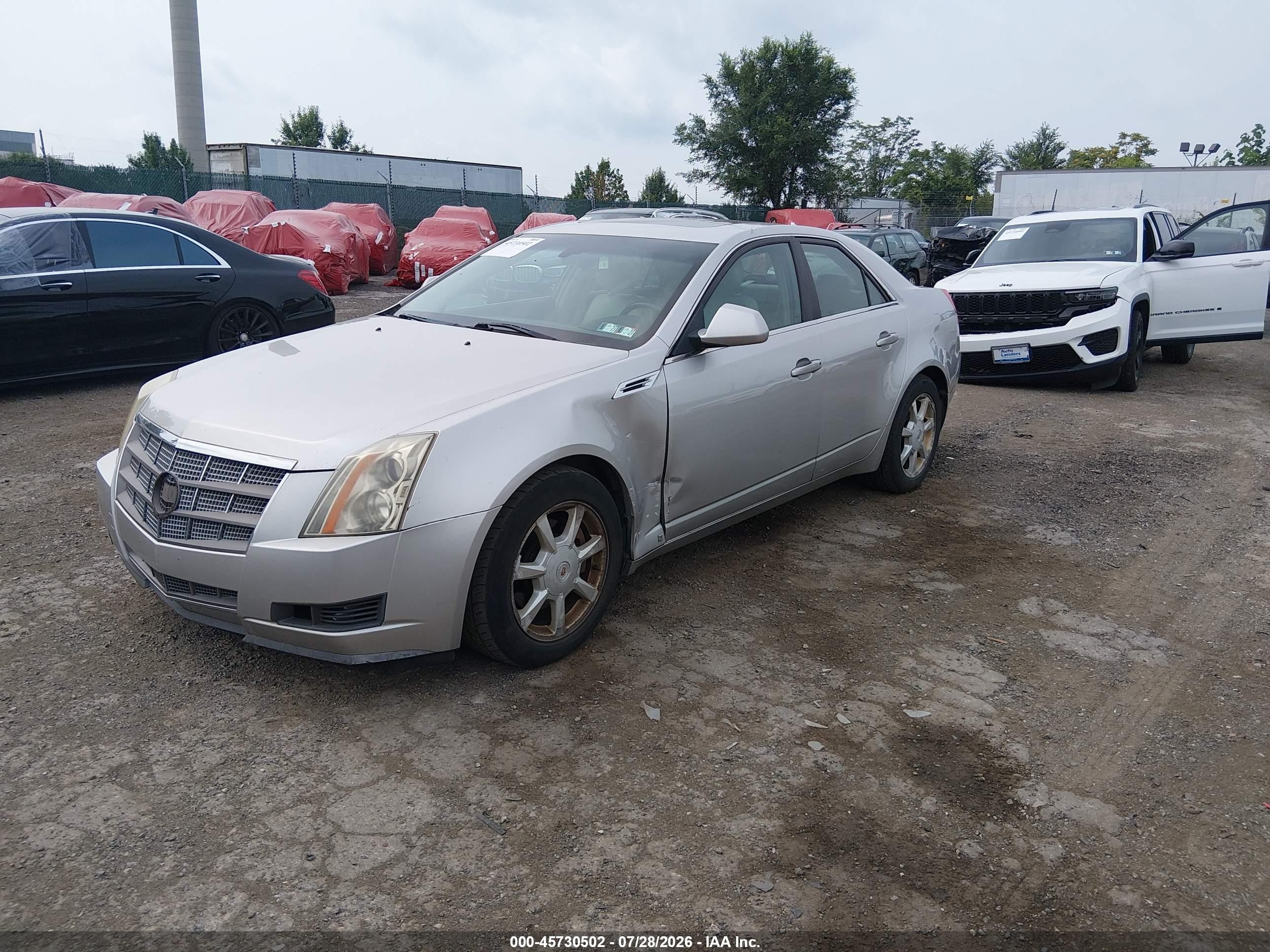 2008 Cadillac Cts Rwd W/1sa Серебряный vin: 1G6DF577880195666