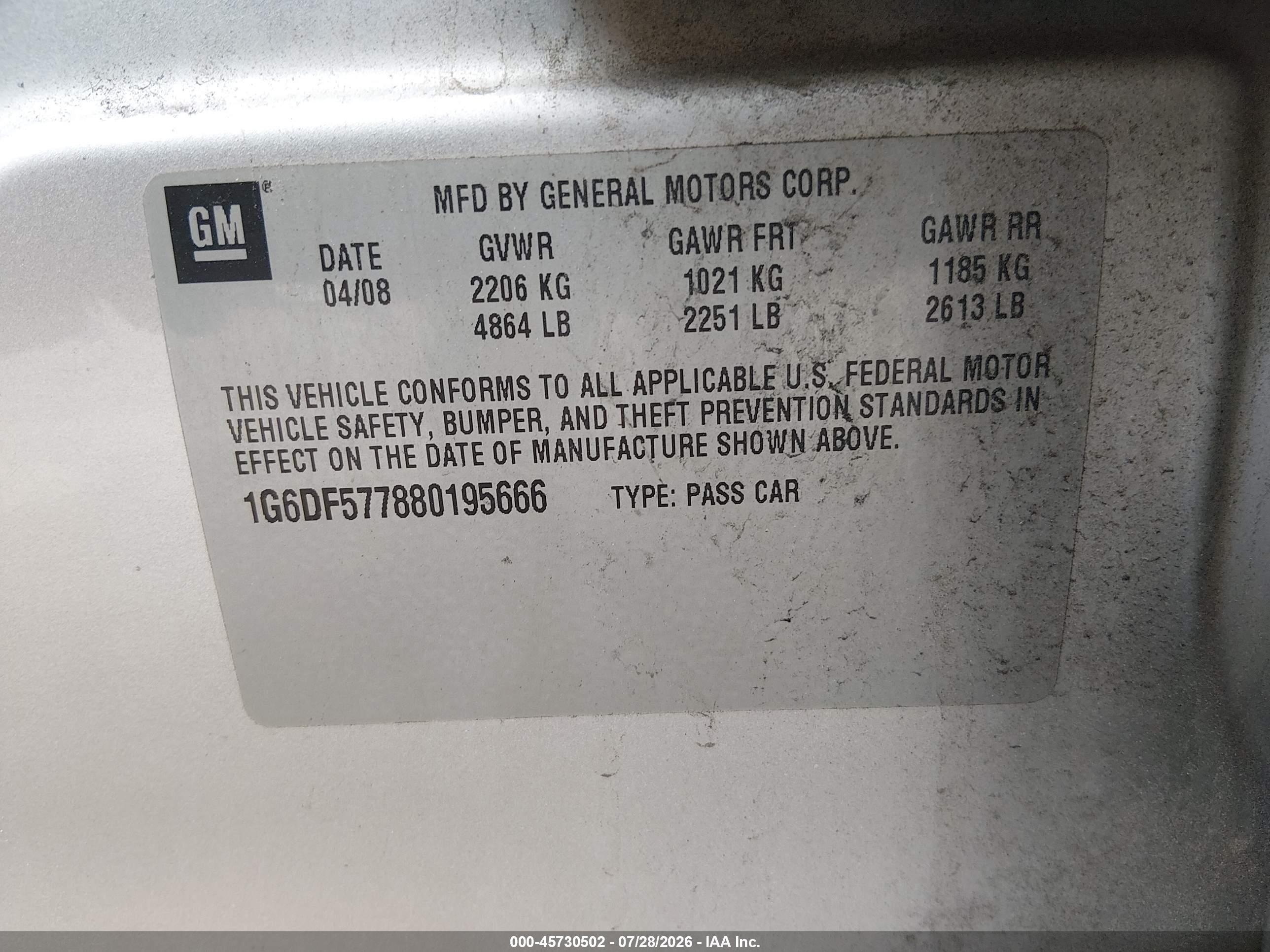 2008 Cadillac Cts Rwd W/1sa Серебряный vin: 1G6DF577880195666