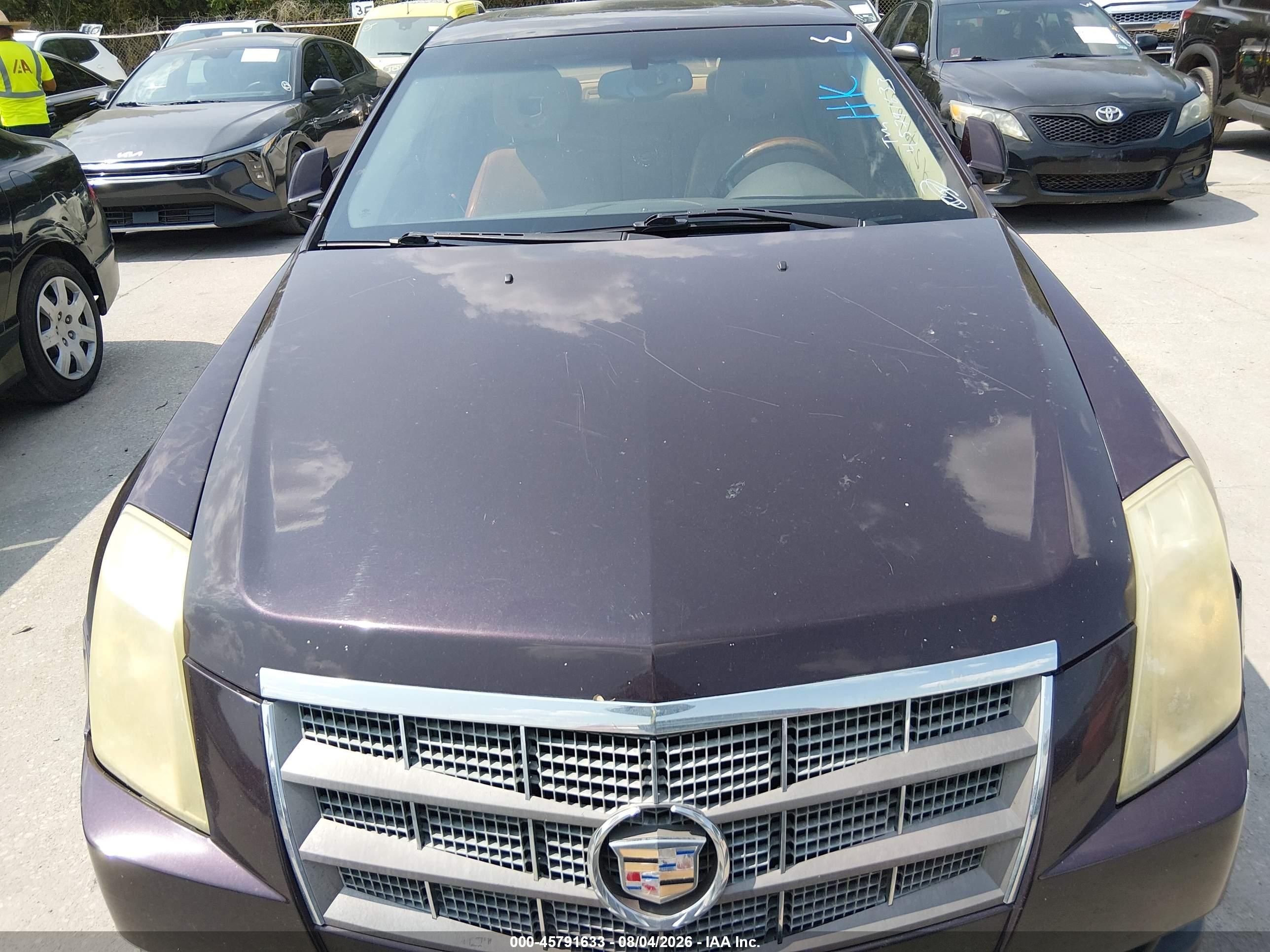 2009 Cadillac Cts Rwd W/1sa Brown vin: 1G6DF577890111525