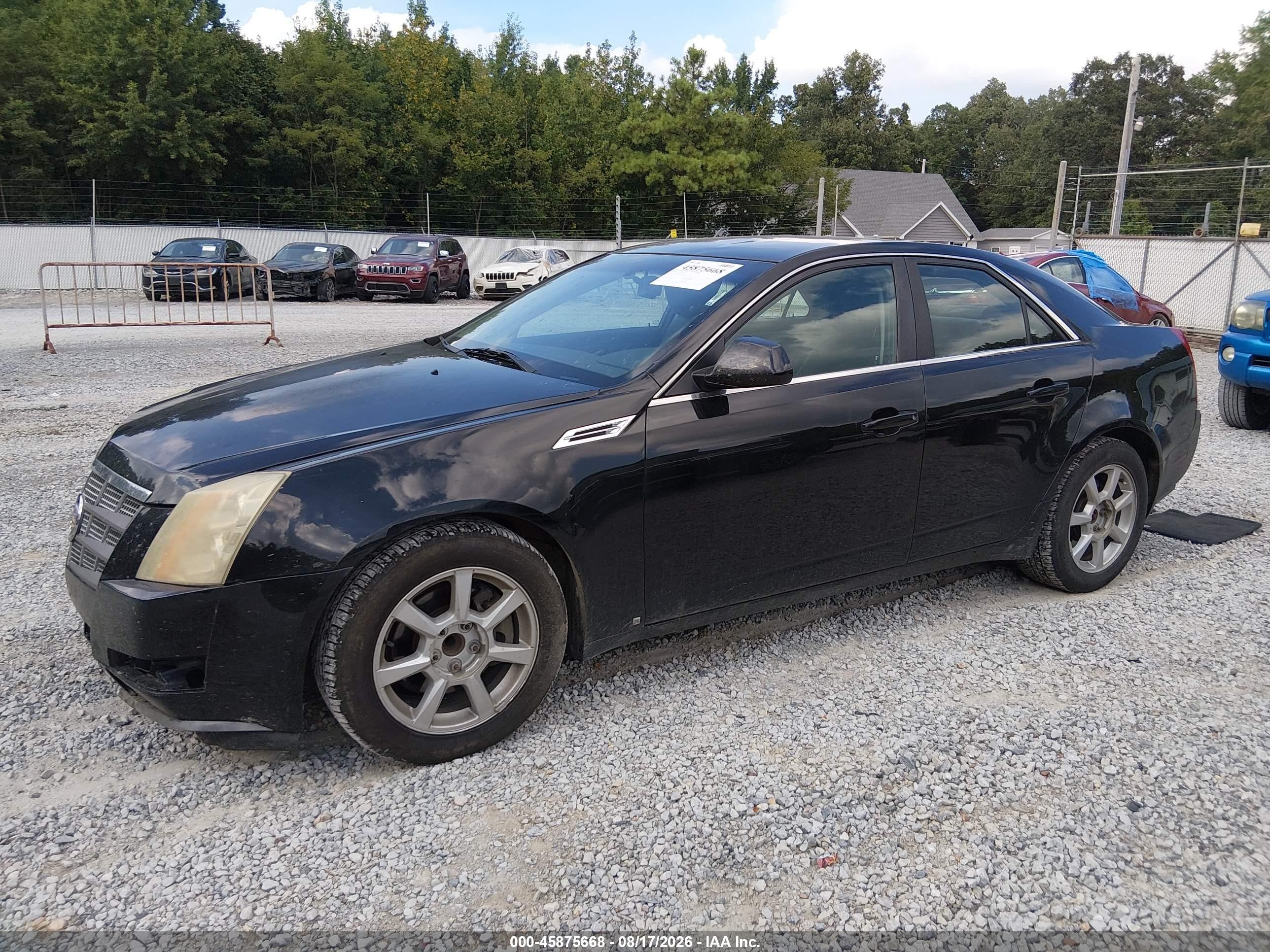 2009 Cadillac Cts Rwd W/1sa Black vin: 1G6DF577890113050