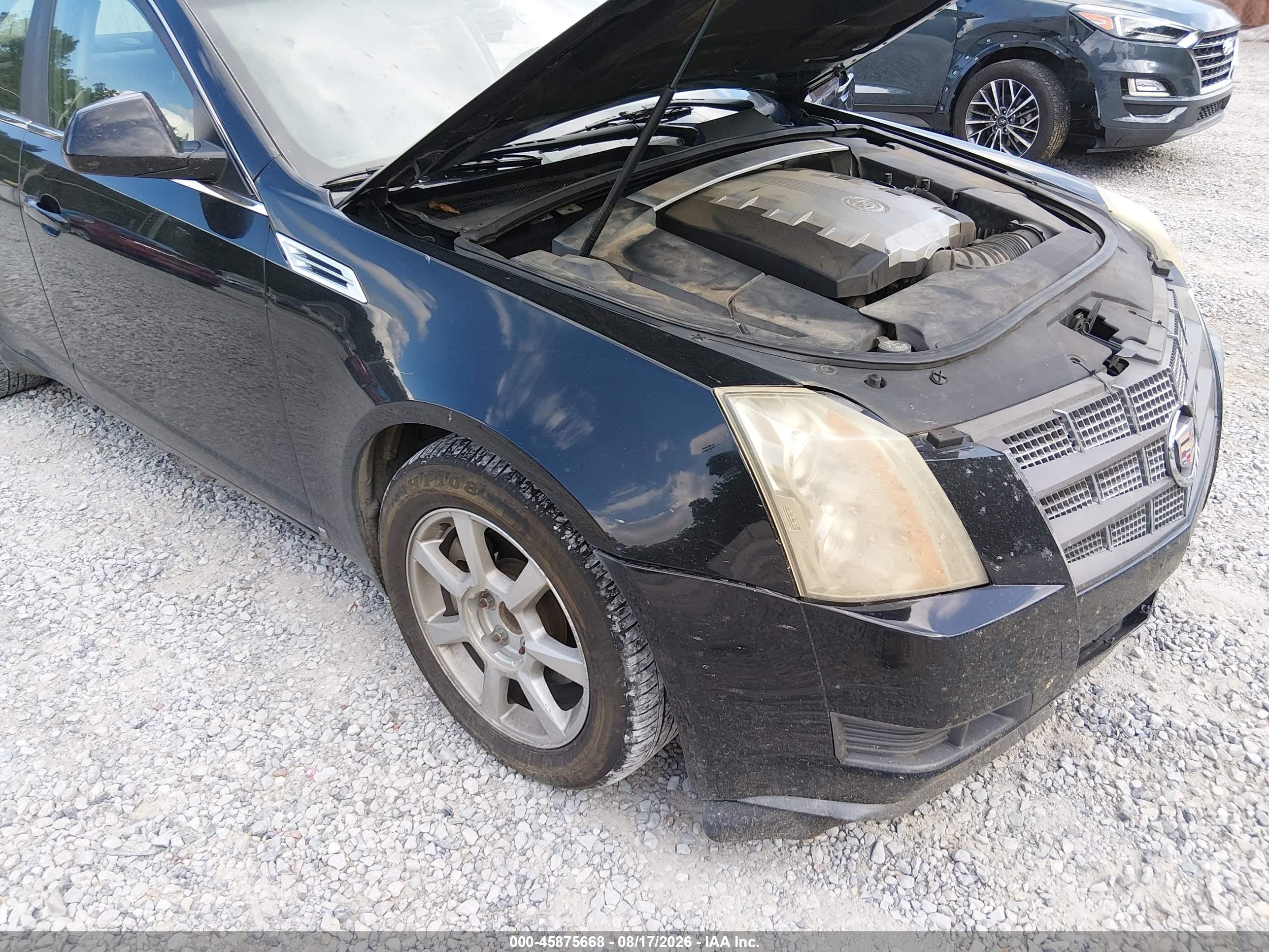 2009 Cadillac Cts Rwd W/1sa Black vin: 1G6DF577890113050
