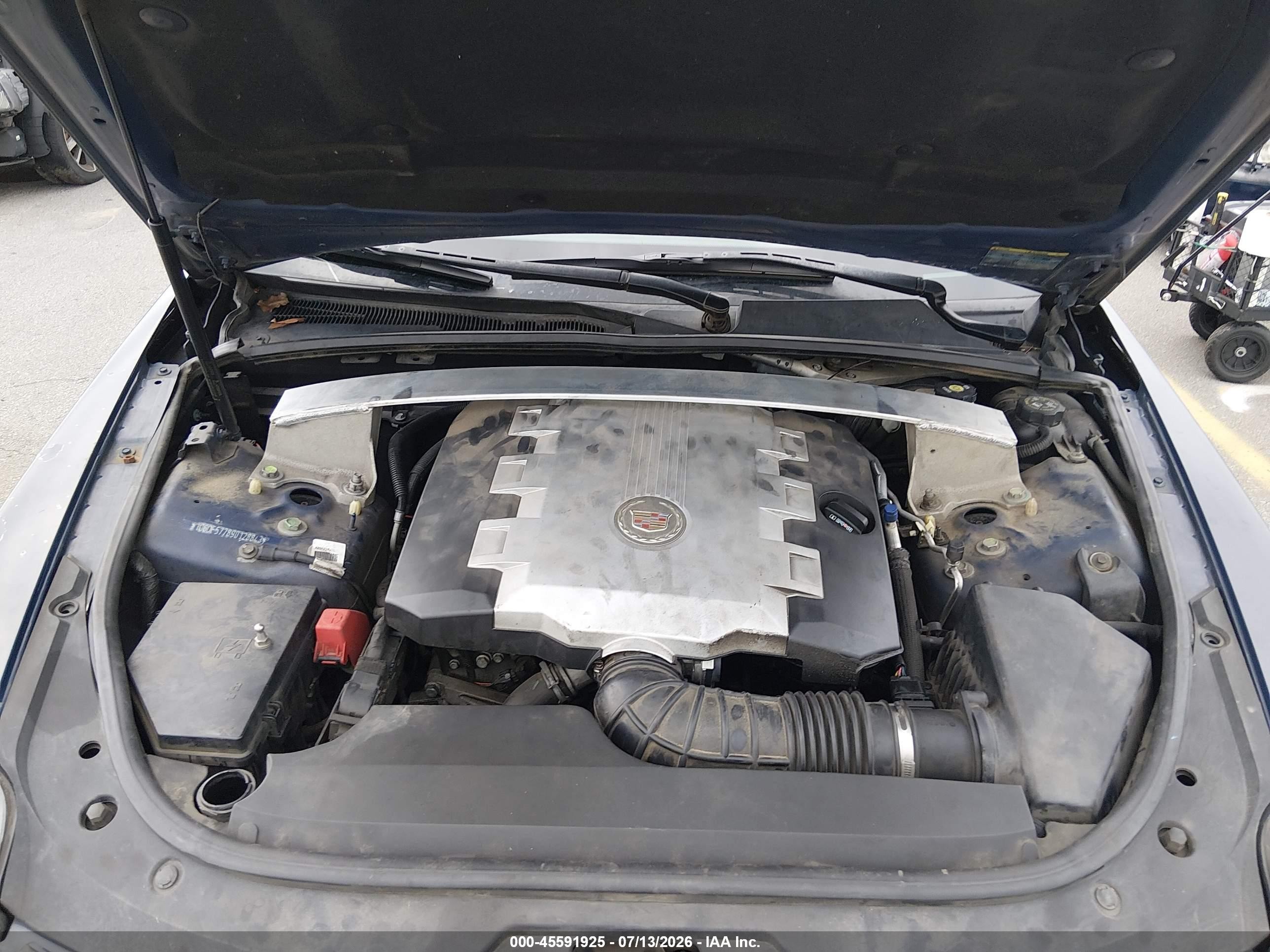 2009 Cadillac Cts Rwd W/1sa Синий vin: 1G6DF577890128843