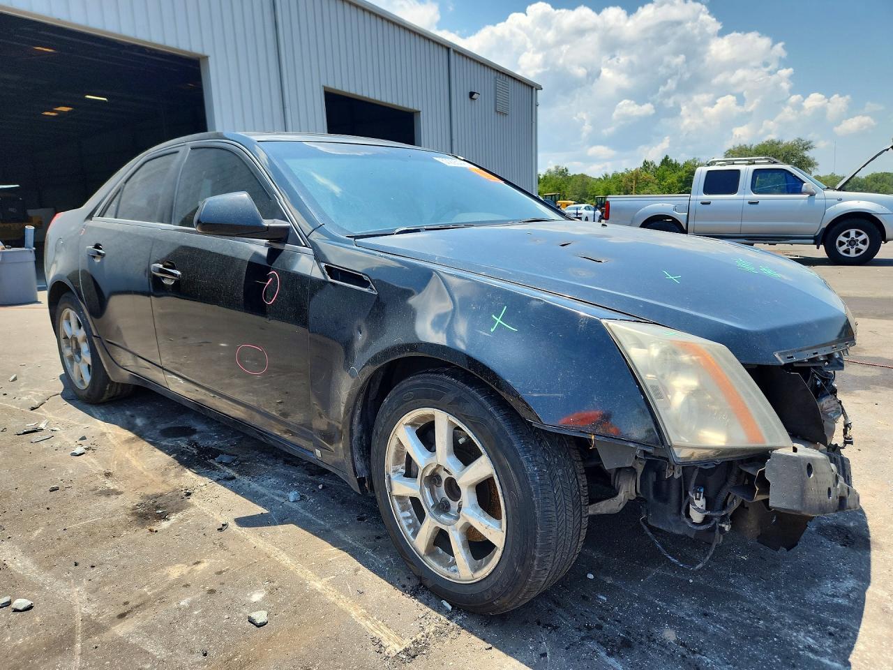 2008 Cadillac Cts Black vin: 1G6DF577980138635