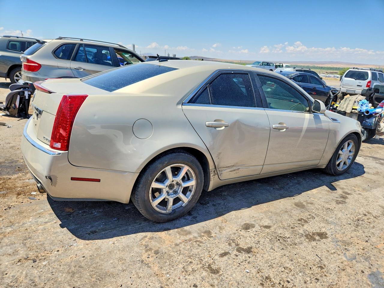 2008 Cadillac Cts Beige vin: 1G6DF577980157587