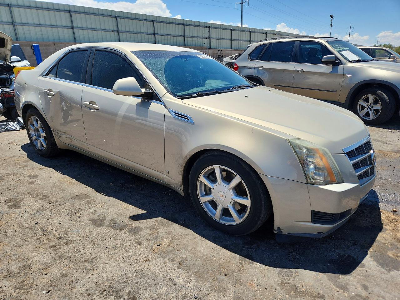 2008 Cadillac Cts Beige vin: 1G6DF577980157587