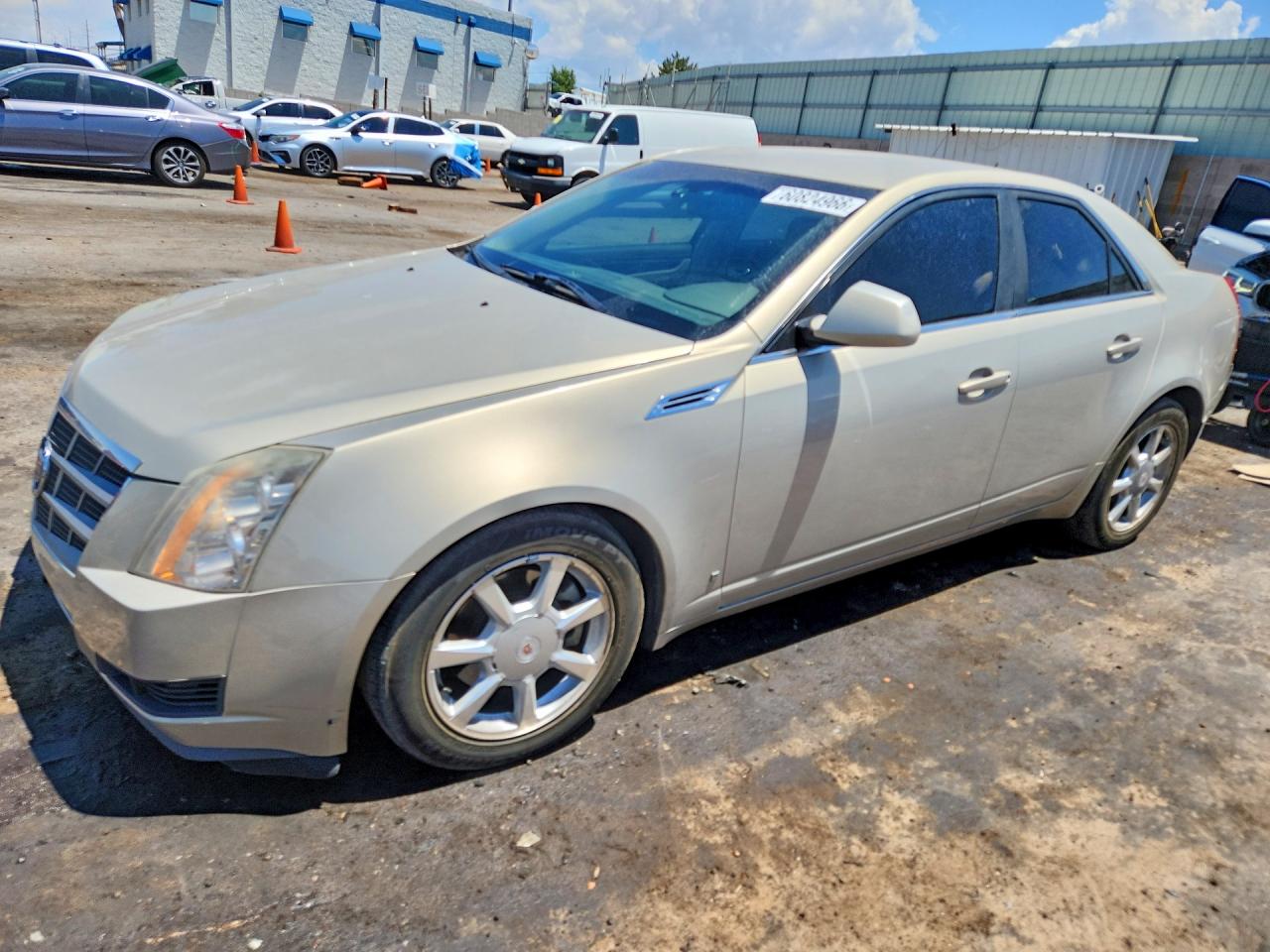 2008 Cadillac Cts Beige vin: 1G6DF577980157587