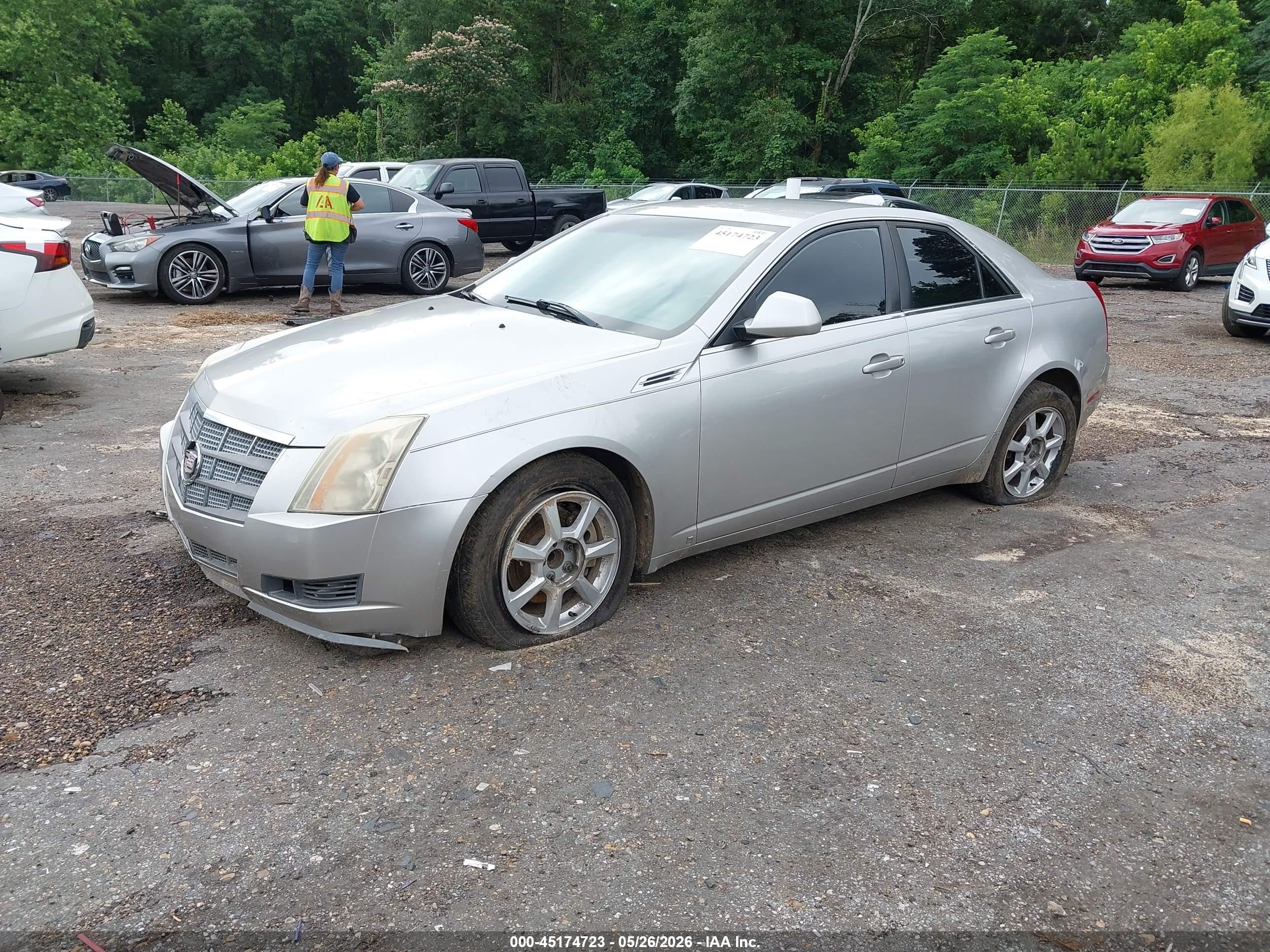 2008 Cadillac Cts Standard Silver vin: 1G6DF577980176270