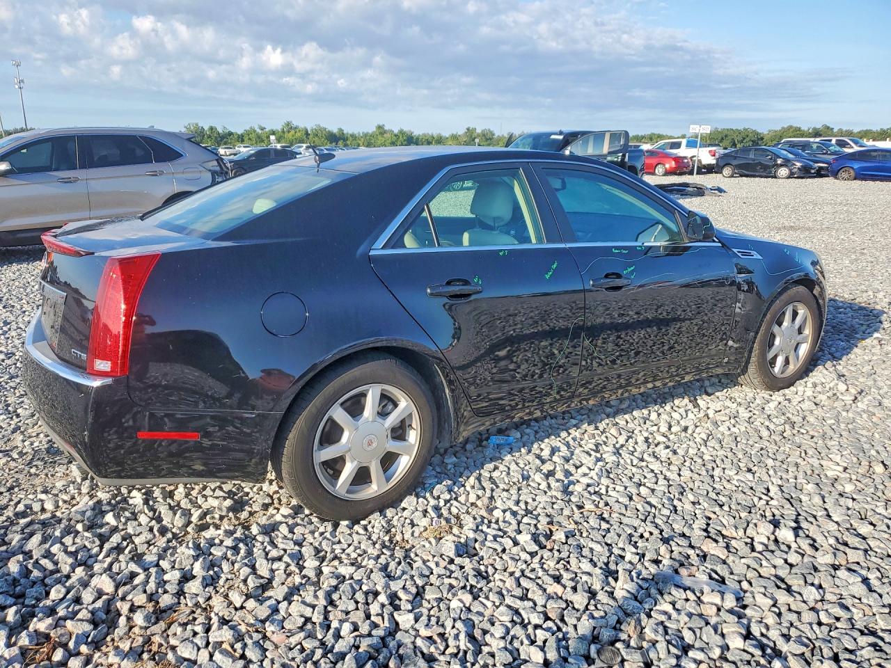 2008 Cadillac Cts Black vin: 1G6DF577980213852