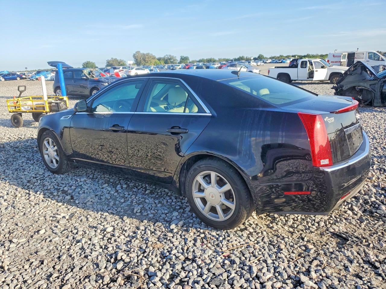2008 Cadillac Cts Black vin: 1G6DF577980213852