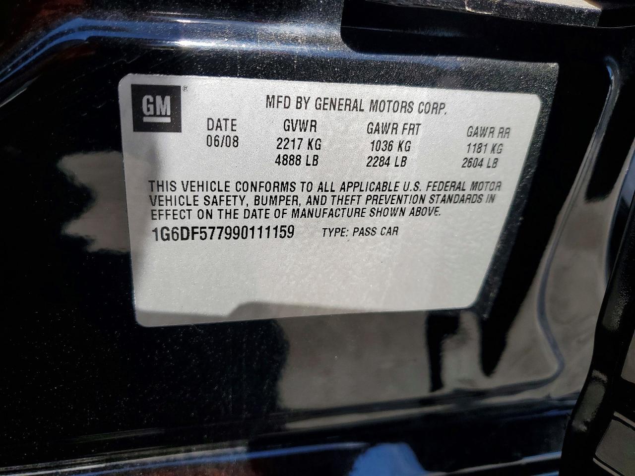 2009 Cadillac Cts Black vin: 1G6DF577990111159