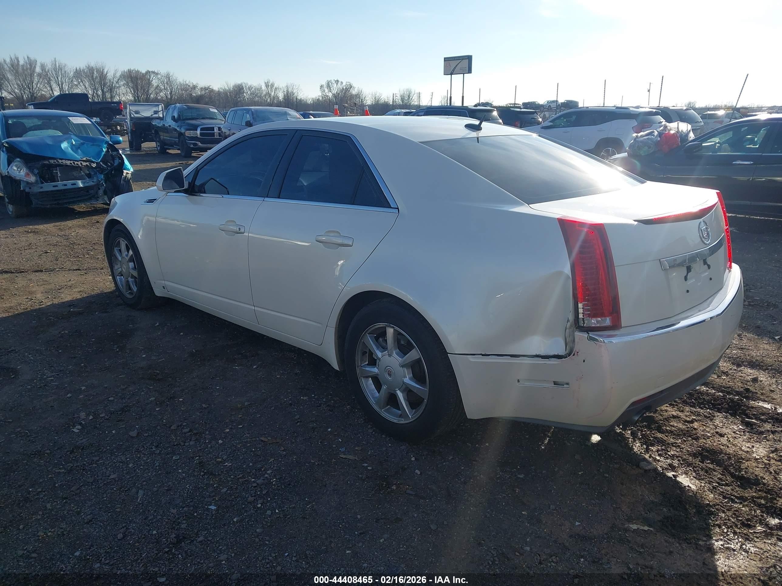 2008 Cadillac Cts Standard White vin: 1G6DF577X80161356