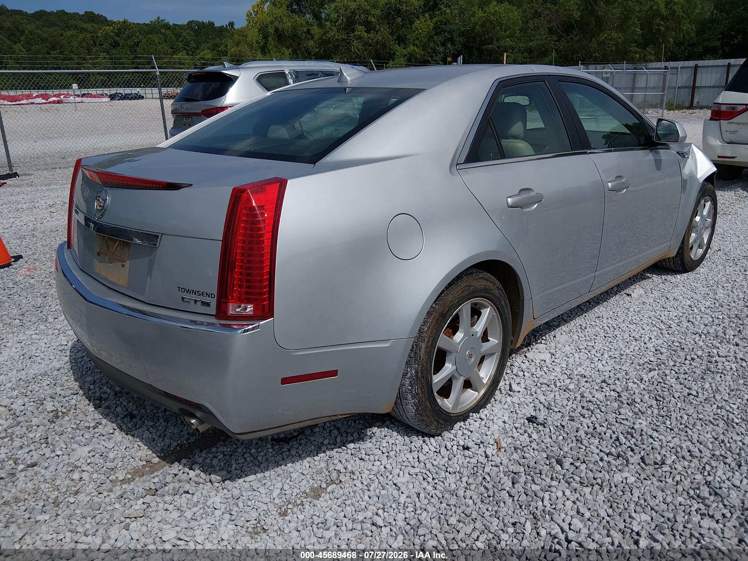2009 Cadillac Cts Rwd W/1sa Серебряный vin: 1G6DF577X90169863