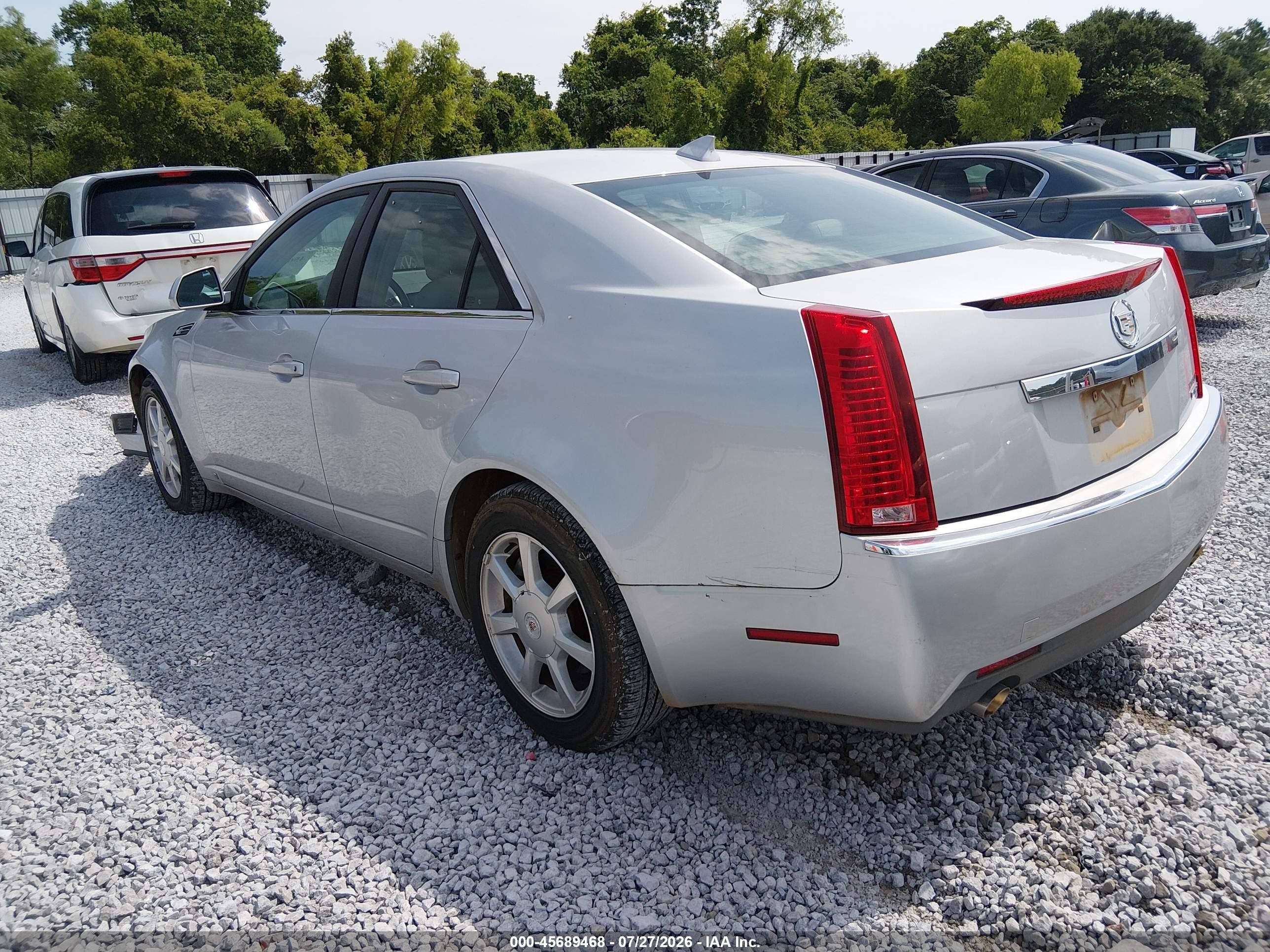 2009 Cadillac Cts Rwd W/1sa Серебряный vin: 1G6DF577X90169863