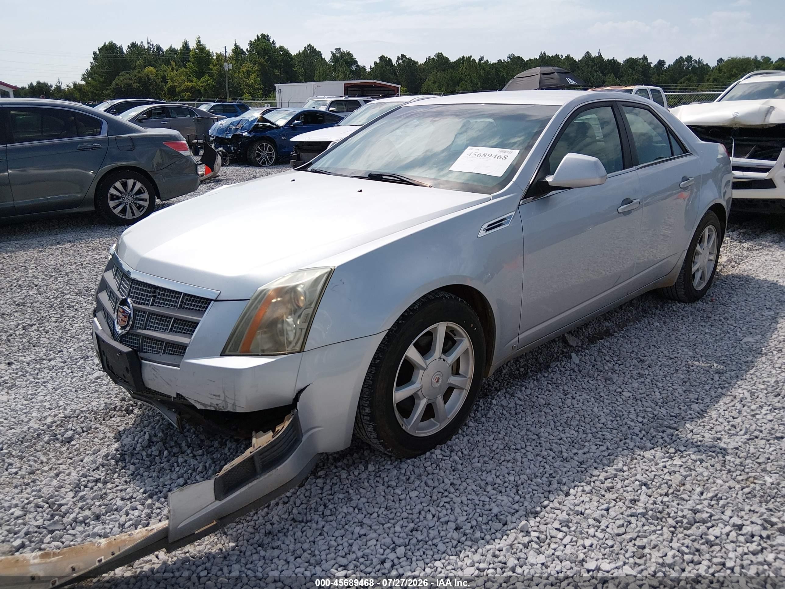 2009 Cadillac Cts Rwd W/1sa Серебряный vin: 1G6DF577X90169863